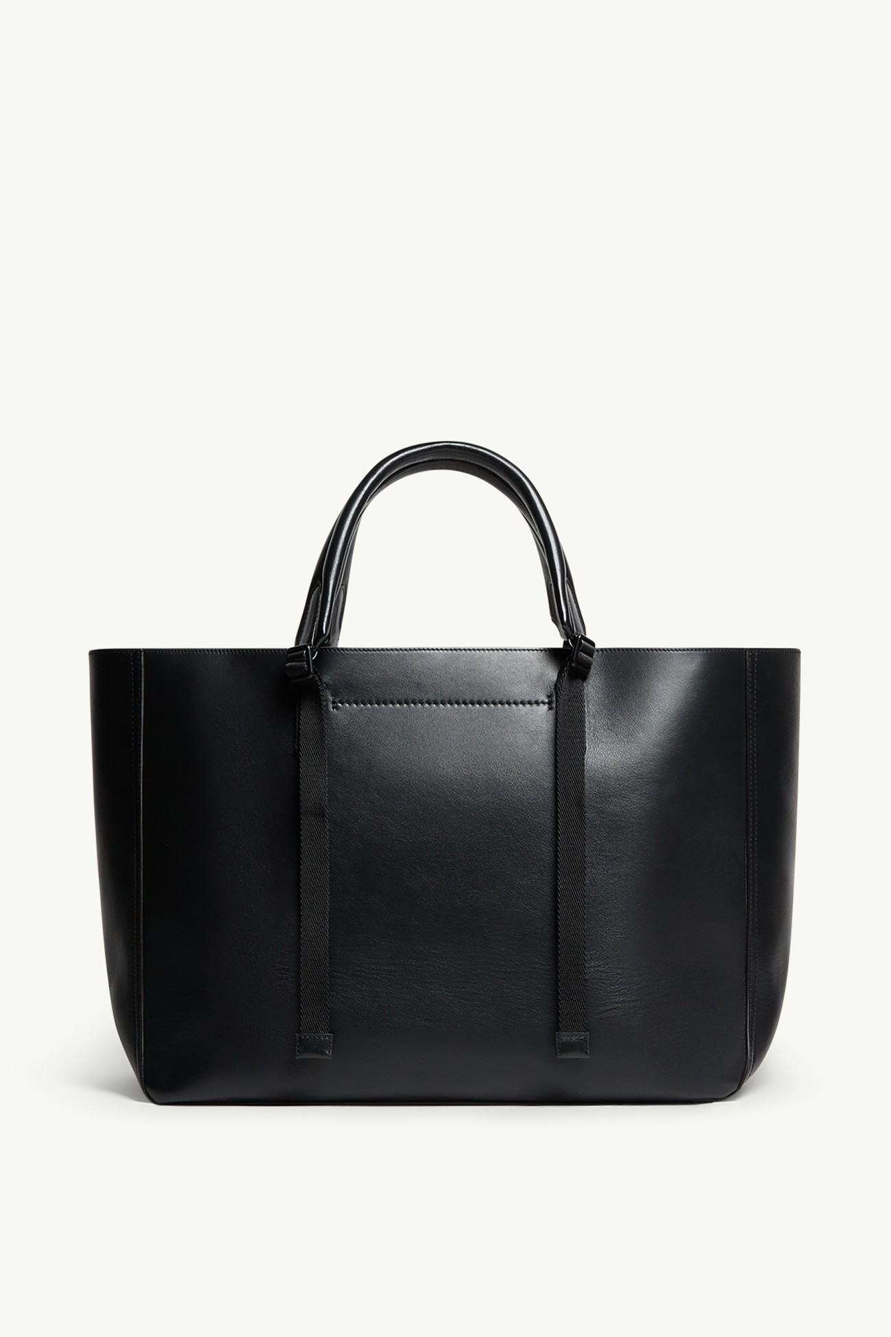 Bolso tote de piel Carlo Hombre Negro Moncler 4