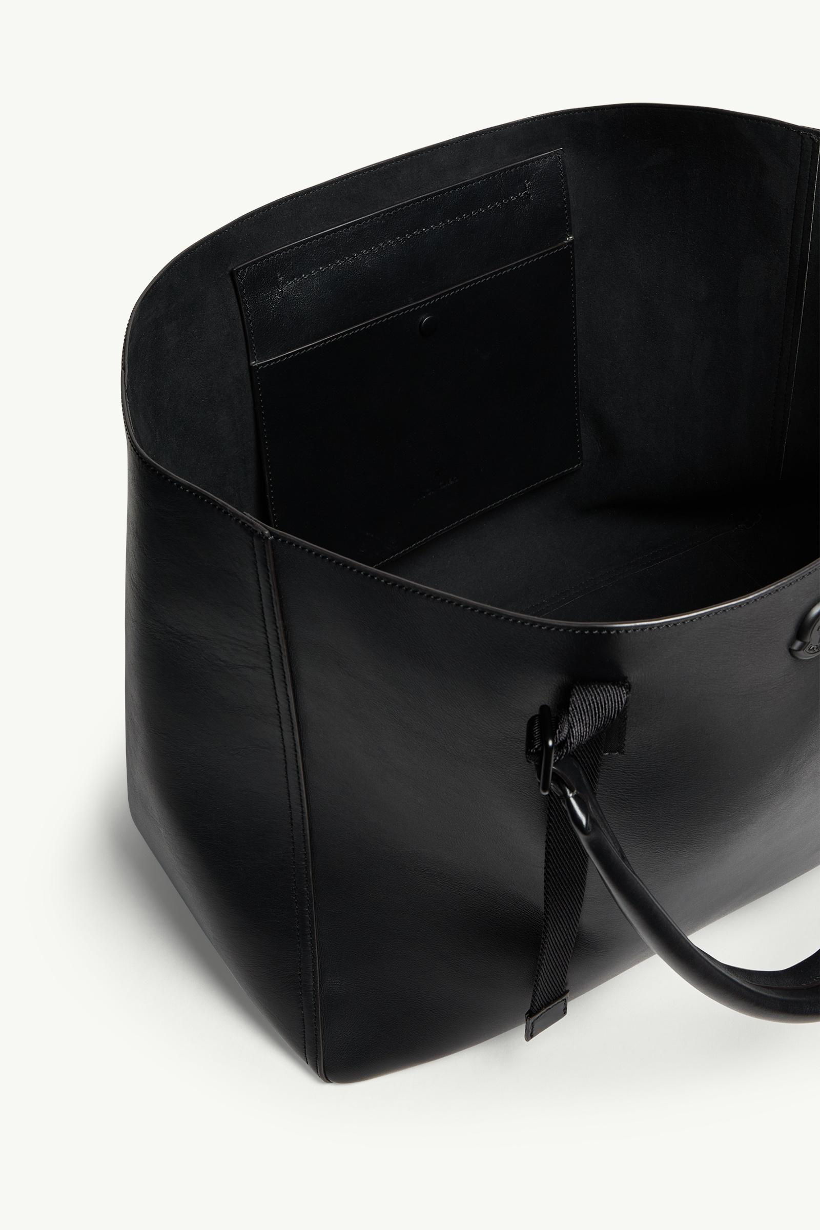 Black Carlo Leather Tote Bag - Bags & Small Accessories for Men
