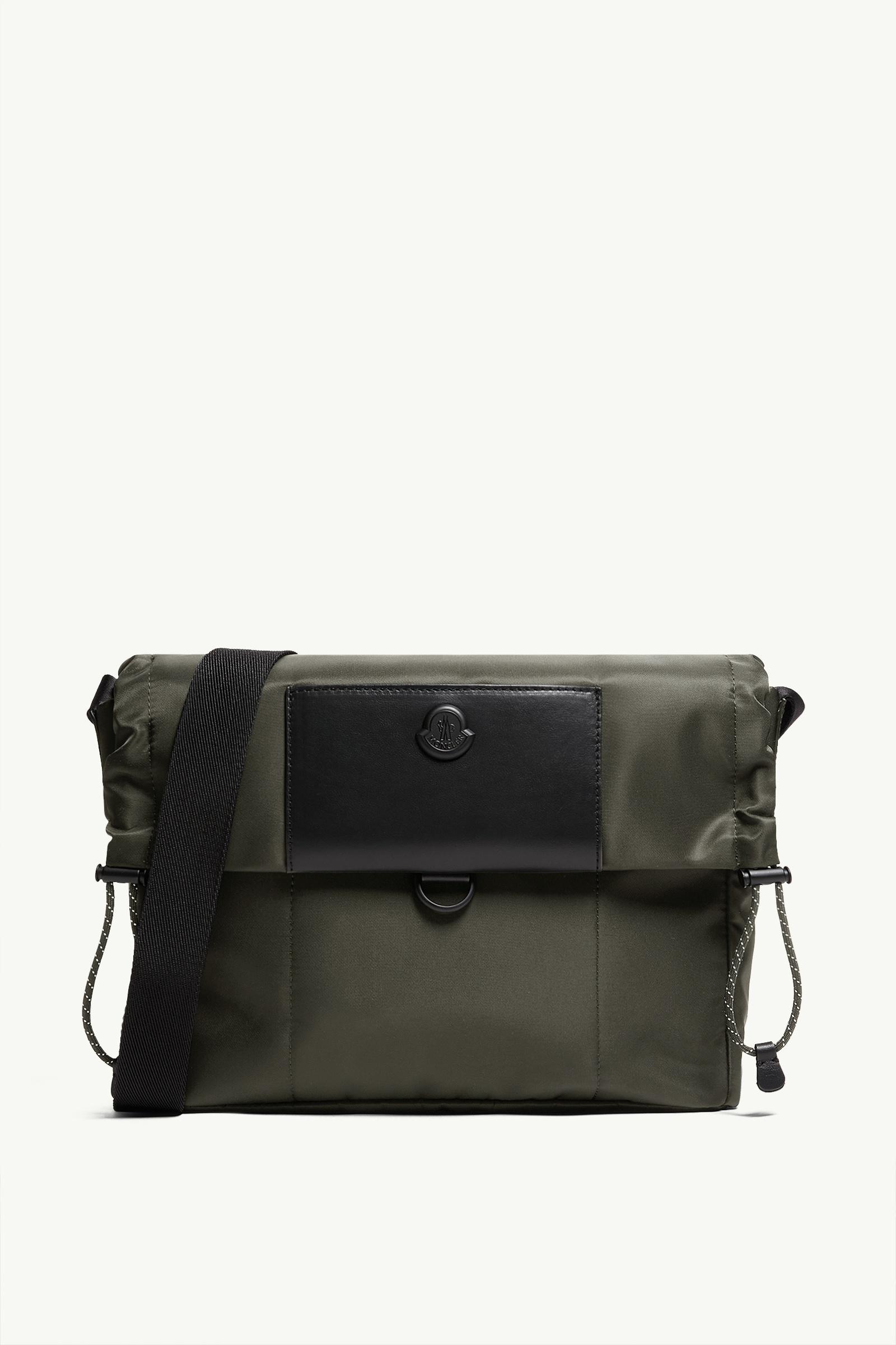 Kenton Drill Messenger Bag Men Olive Green Moncler, 1 of 0