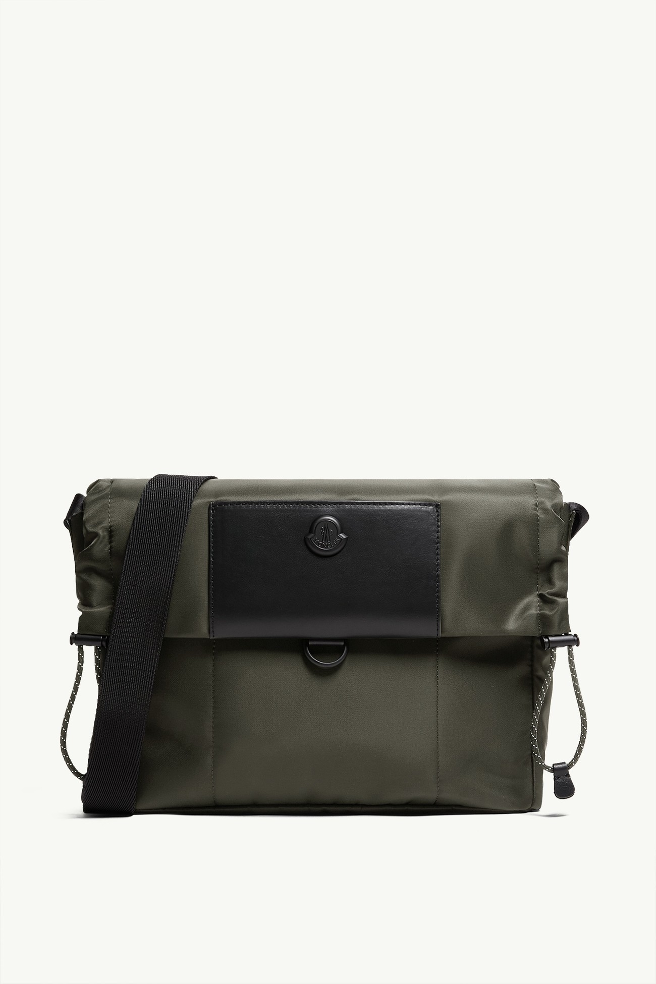 Bolso messenger en dril Kenton Hombre Verde Oliva Moncler 0