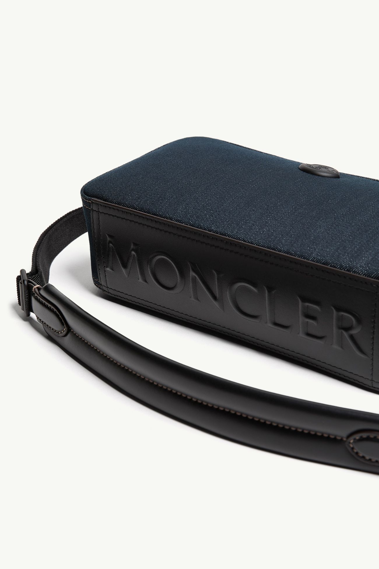 Carlo Umhängetasche aus Denim Herren Dunkelblau Moncler 5