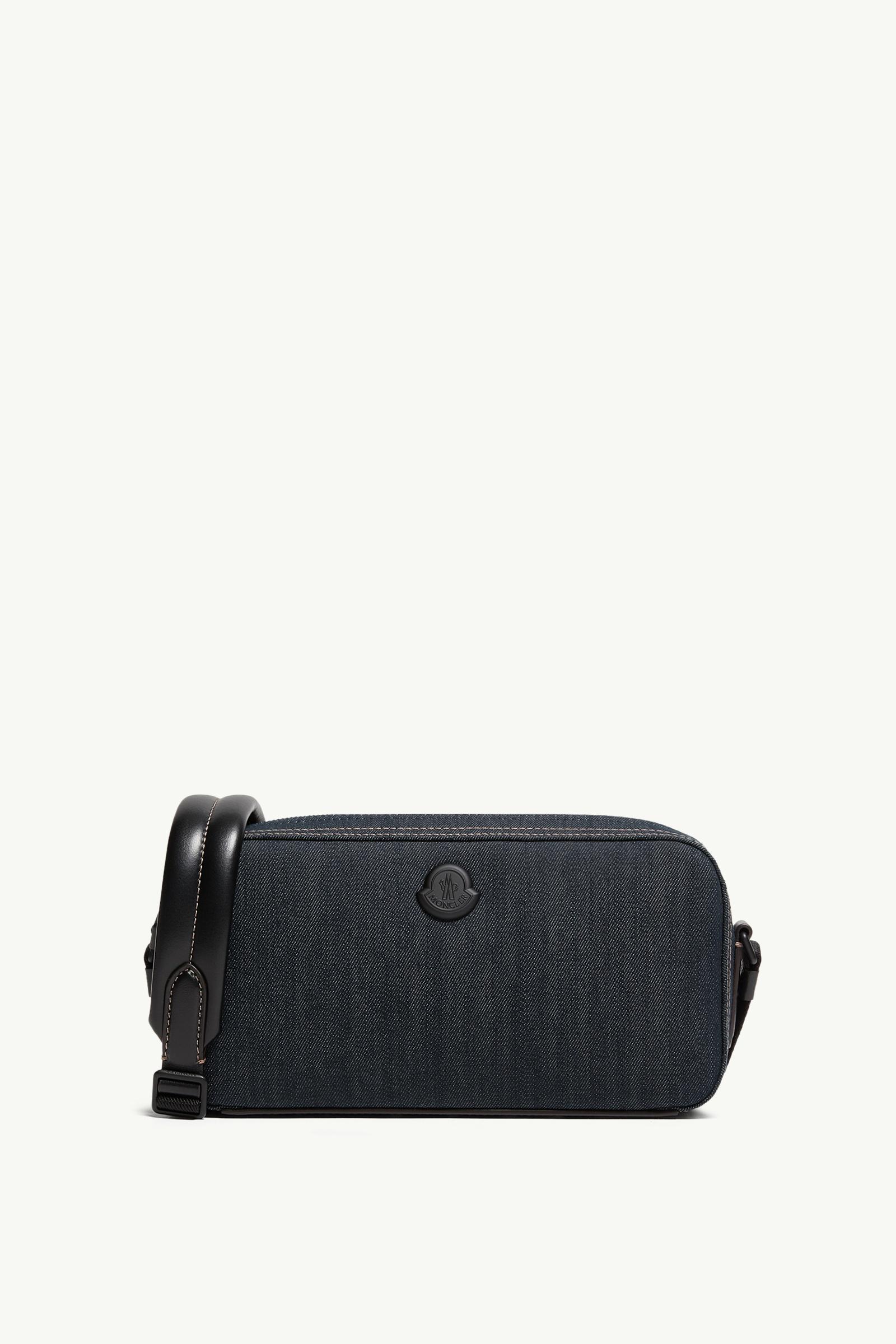 Carlo Denim Crossbody Bag Men Dark Blue Moncler, 1 of 0