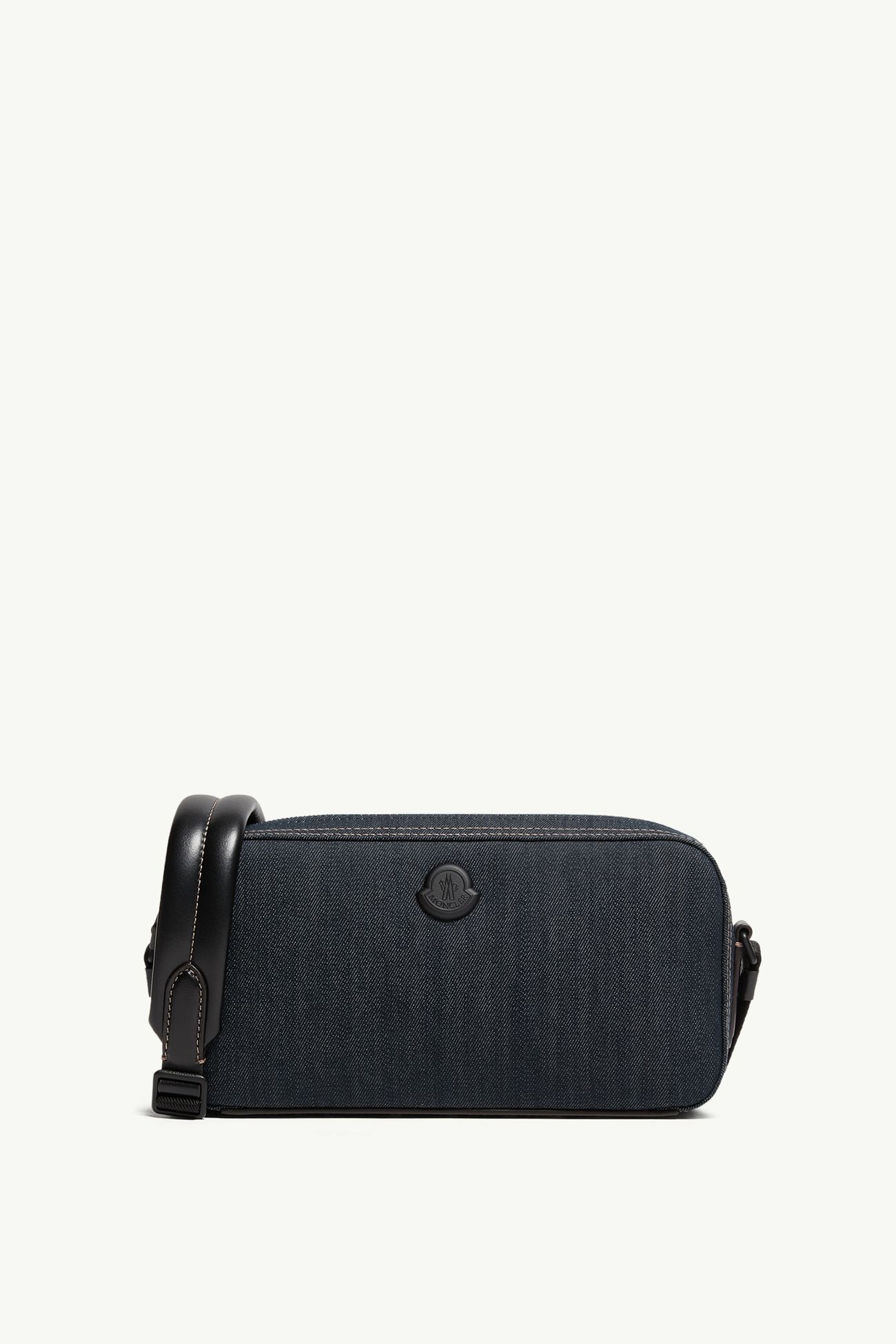 Carlo Umhängetasche aus Denim Herren Dunkelblau Moncler 0
