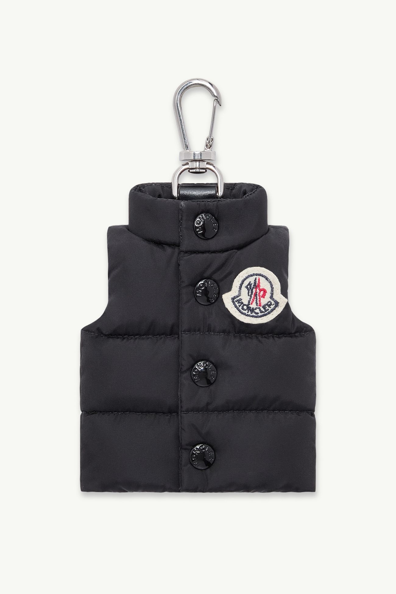 Portachiavi a forma di piumino Uomo Nero Moncler 0