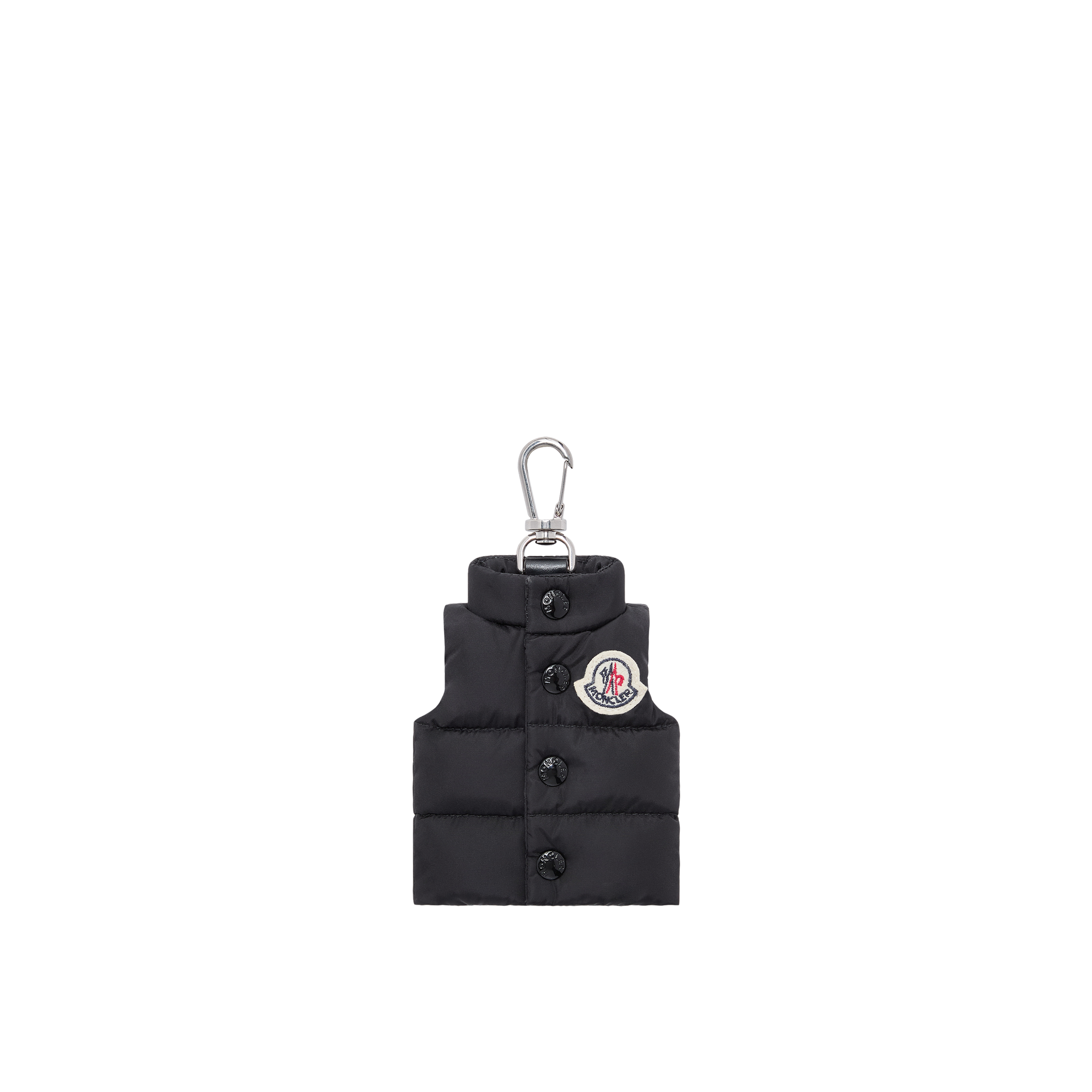 Moncler Men's Black Down Jacket-Shaped Keyring In Nylon - Image 4
