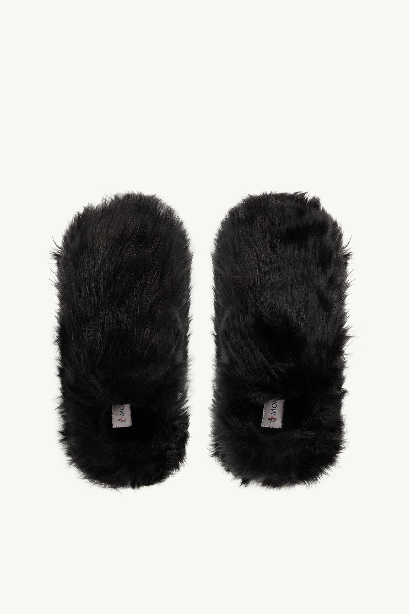 Zapatos planos cómodos de lana de oveja joven Mujer Negro Moncler 5