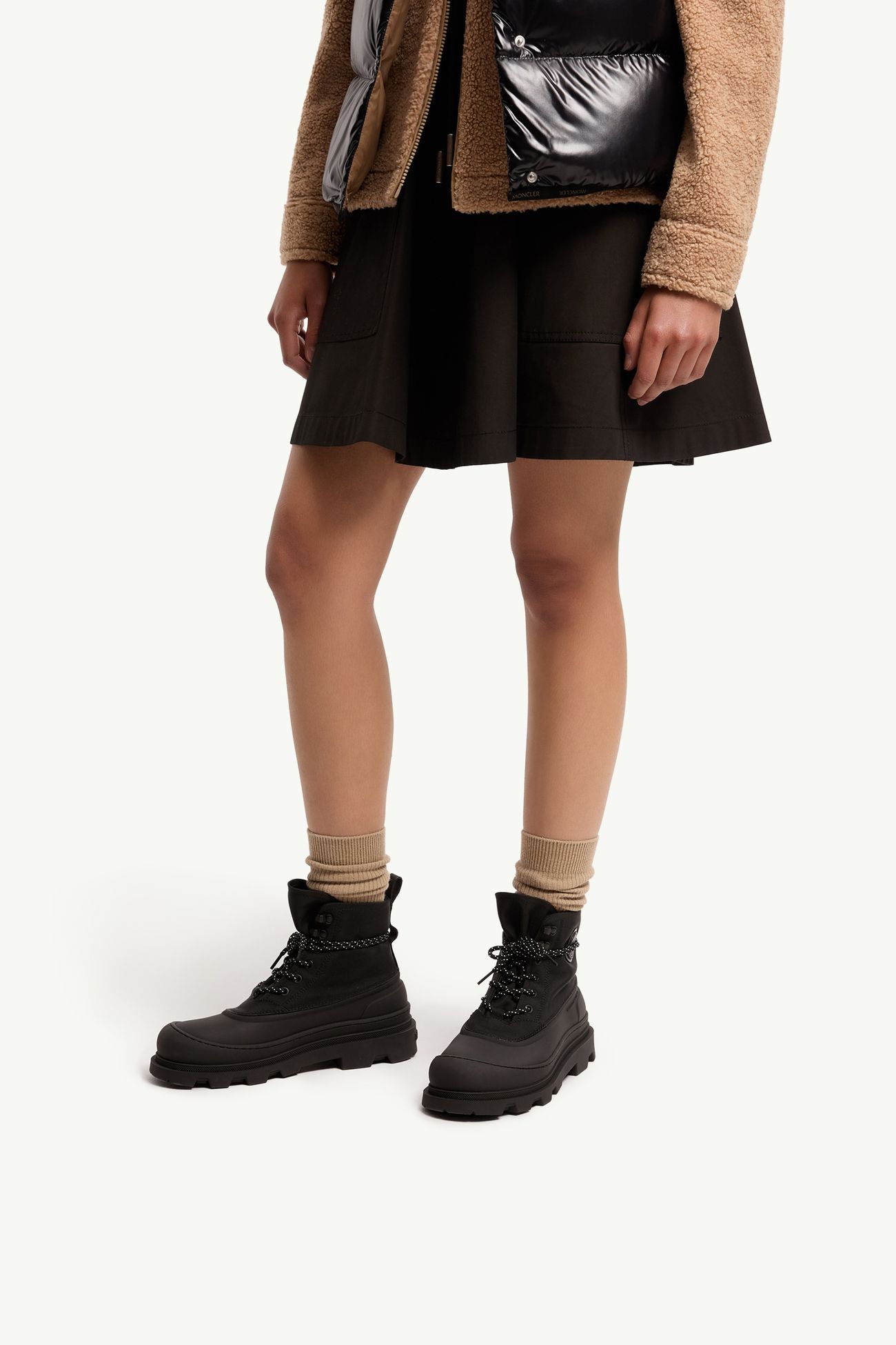 Vera Sheal Lace-Up Boots Women Black Moncler 1
