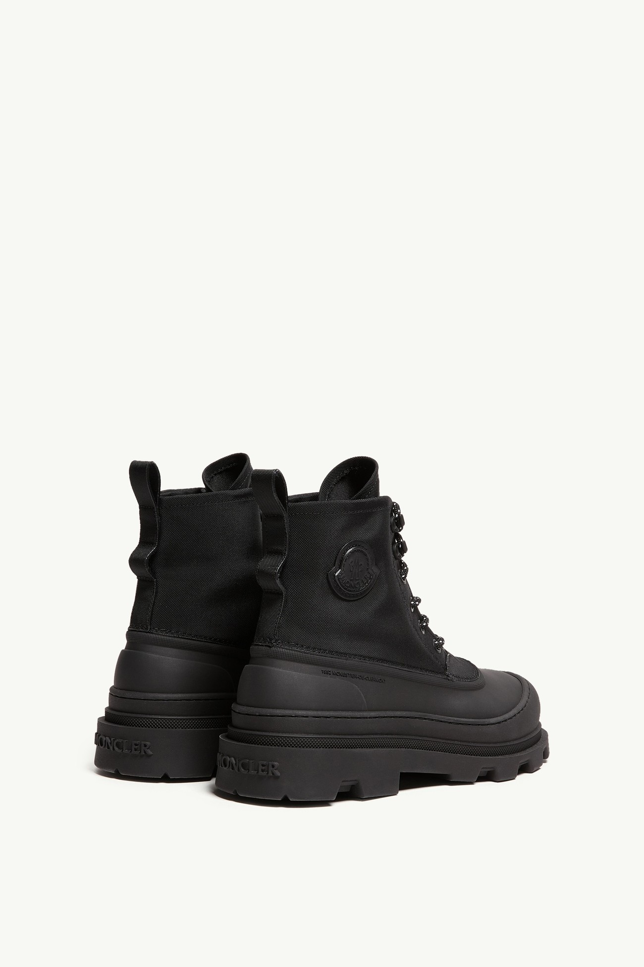 Vera Sheal Lace-Up Boots Women Black Moncler 4