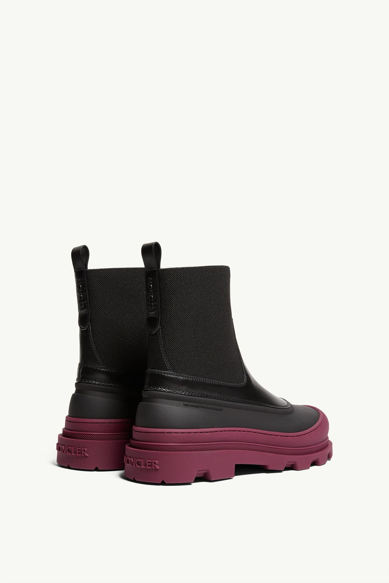 Bottines en cuir Vera Edge Femmes Noir Moncler 4