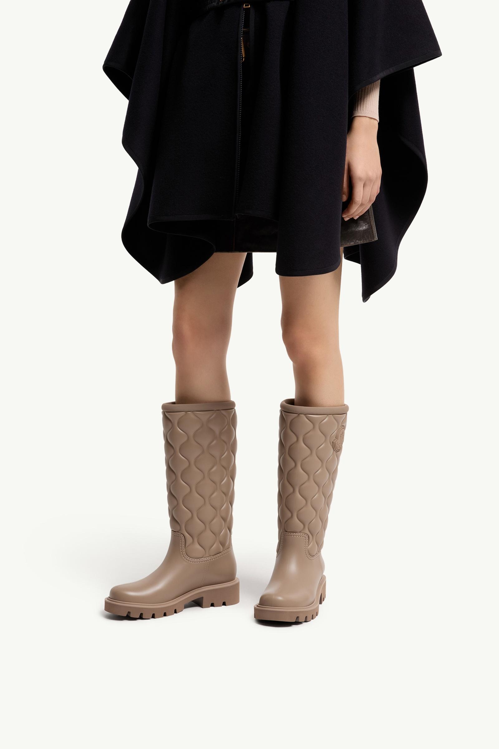 Grey Beige Kickstream High Rain Boots - Boots for Women | Moncler US