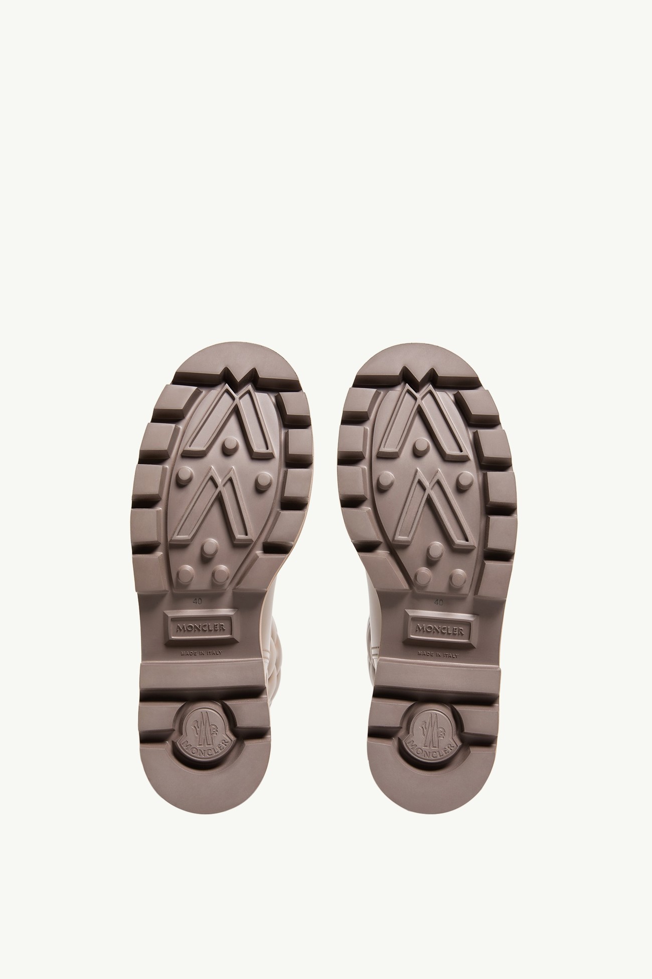 Kickstream High Rain Boots Women Grey   Beige Moncler 6