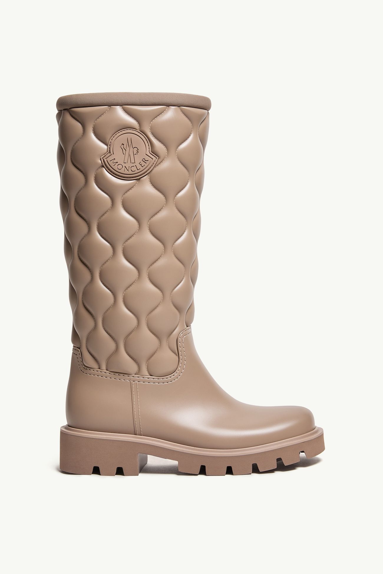 Kickstream 하이 레인 부츠 여성 베이지 그레이 Moncler 0