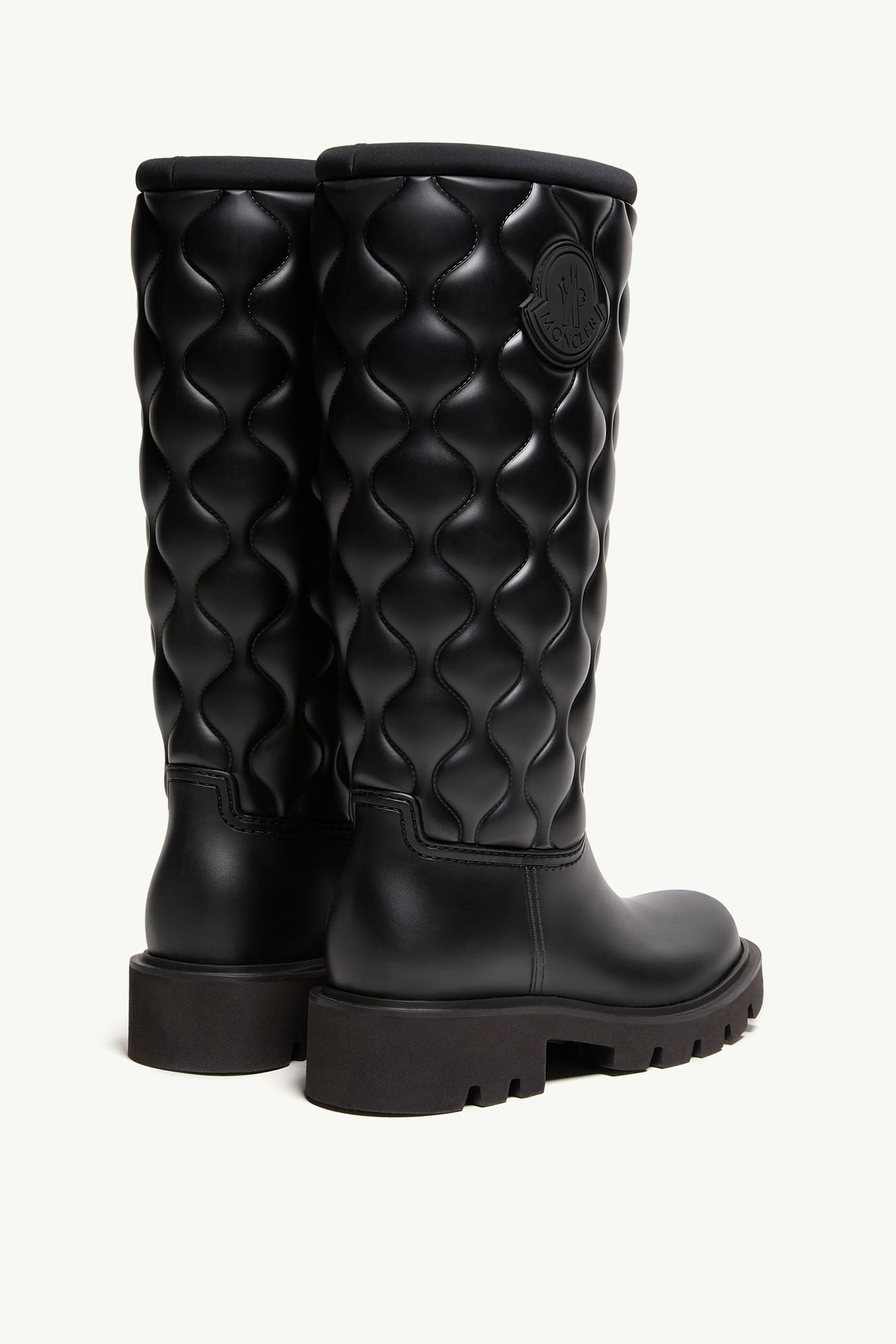 Kickstream High Rain Boots Women Black Moncler 4