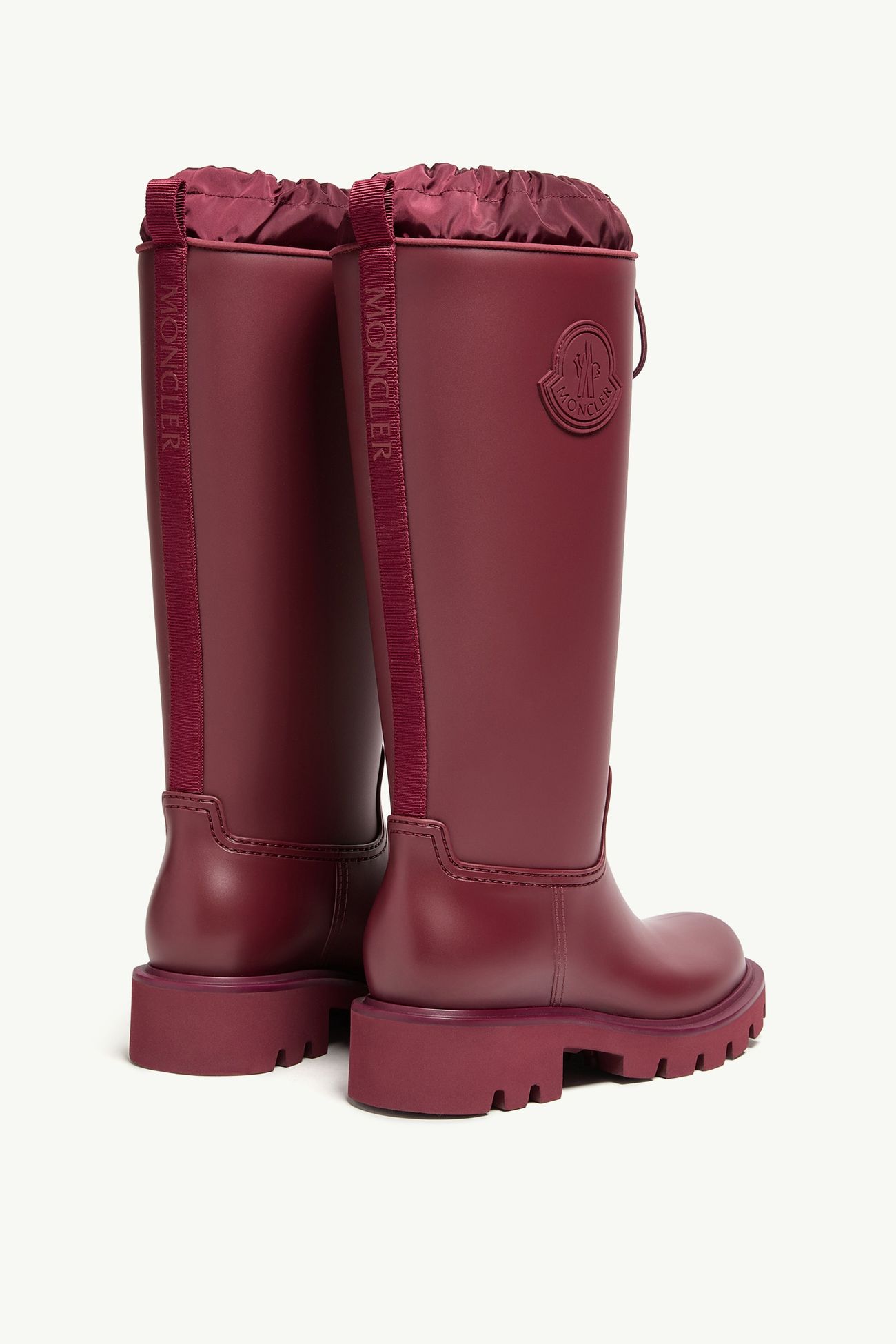 Kickstream High Rain Boots Women Burgundy Moncler 4