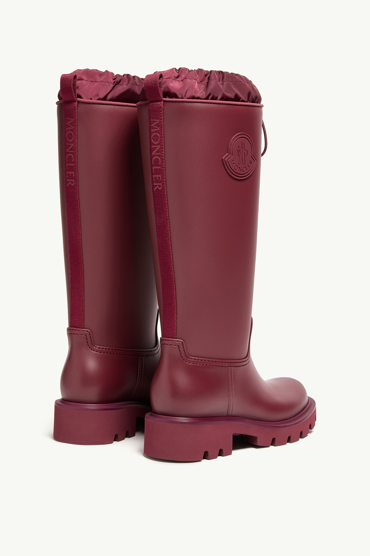 Kickstream High Rain Boots Women Burgundy Moncler 4