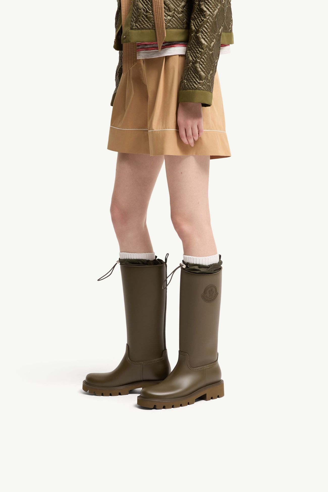 Stivali da pioggia Kickstream High Donna Verde Oliva Moncler 1