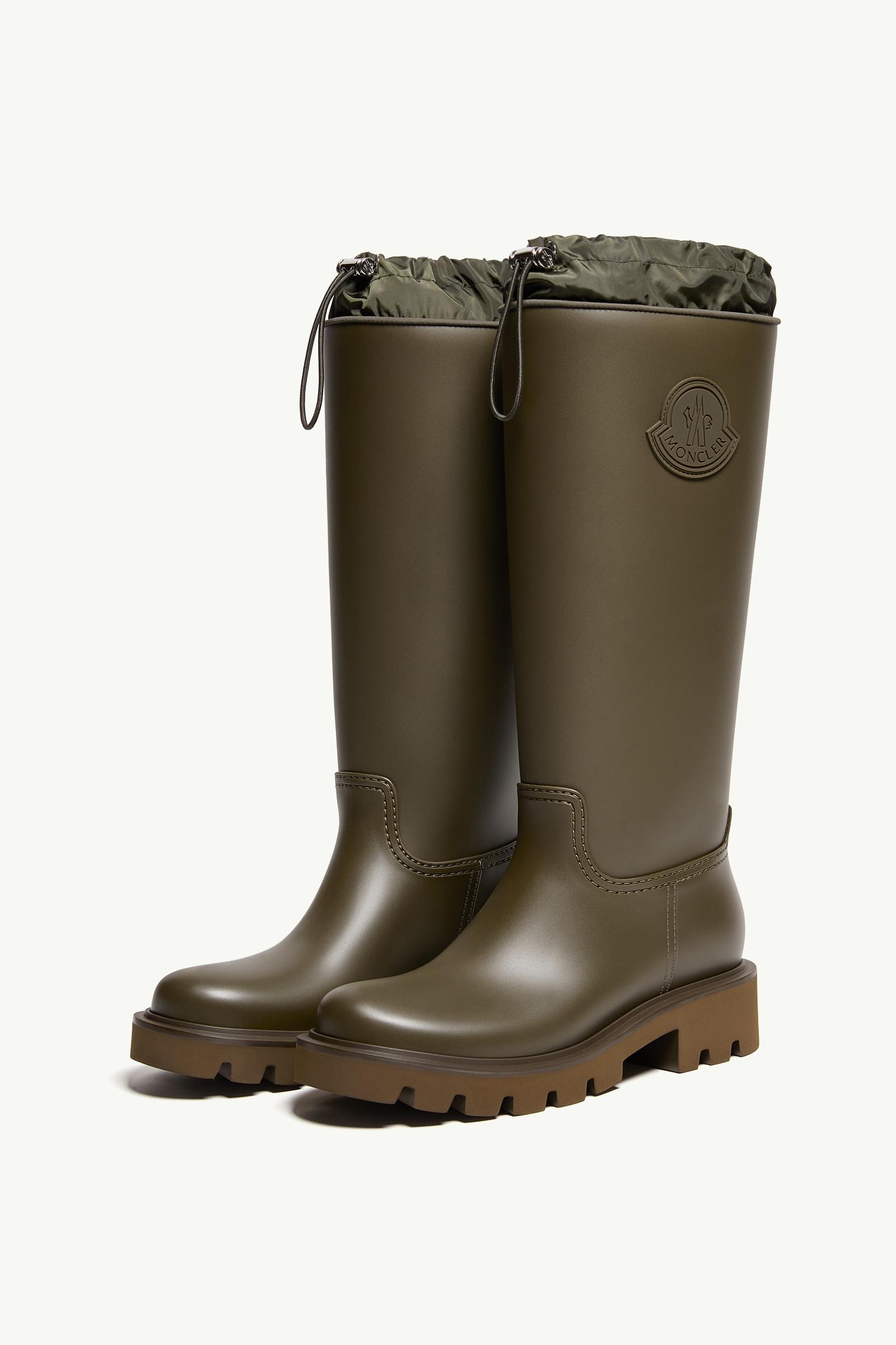 Olive Green Kickstream High Rain Boots - Boots for Women | Moncler US