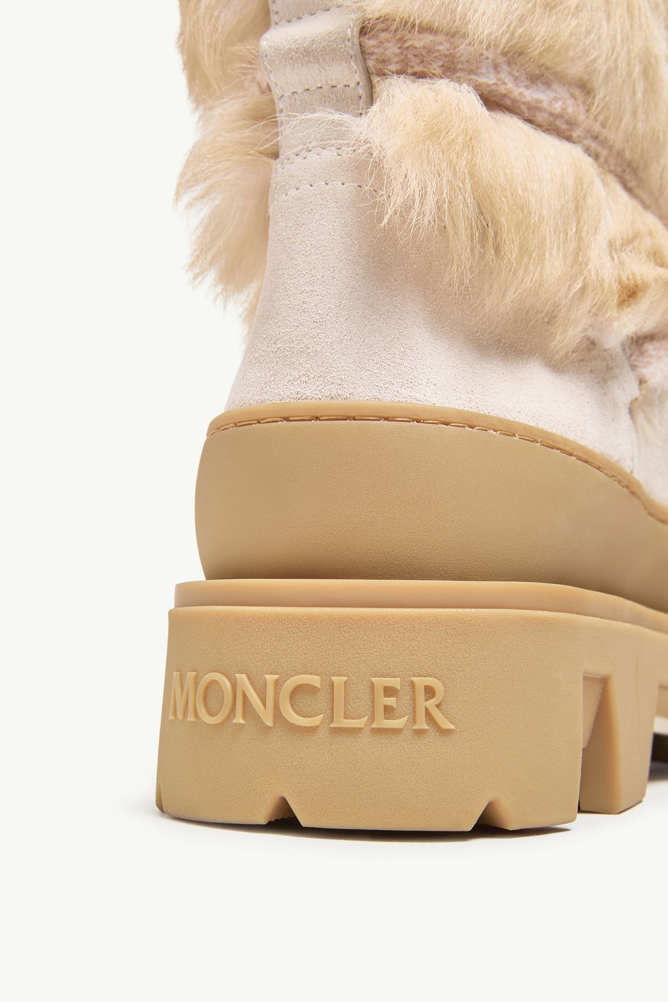 Botas Peak Après de ante y lana de oveja joven Mujer Blanco Marfil Moncler 7