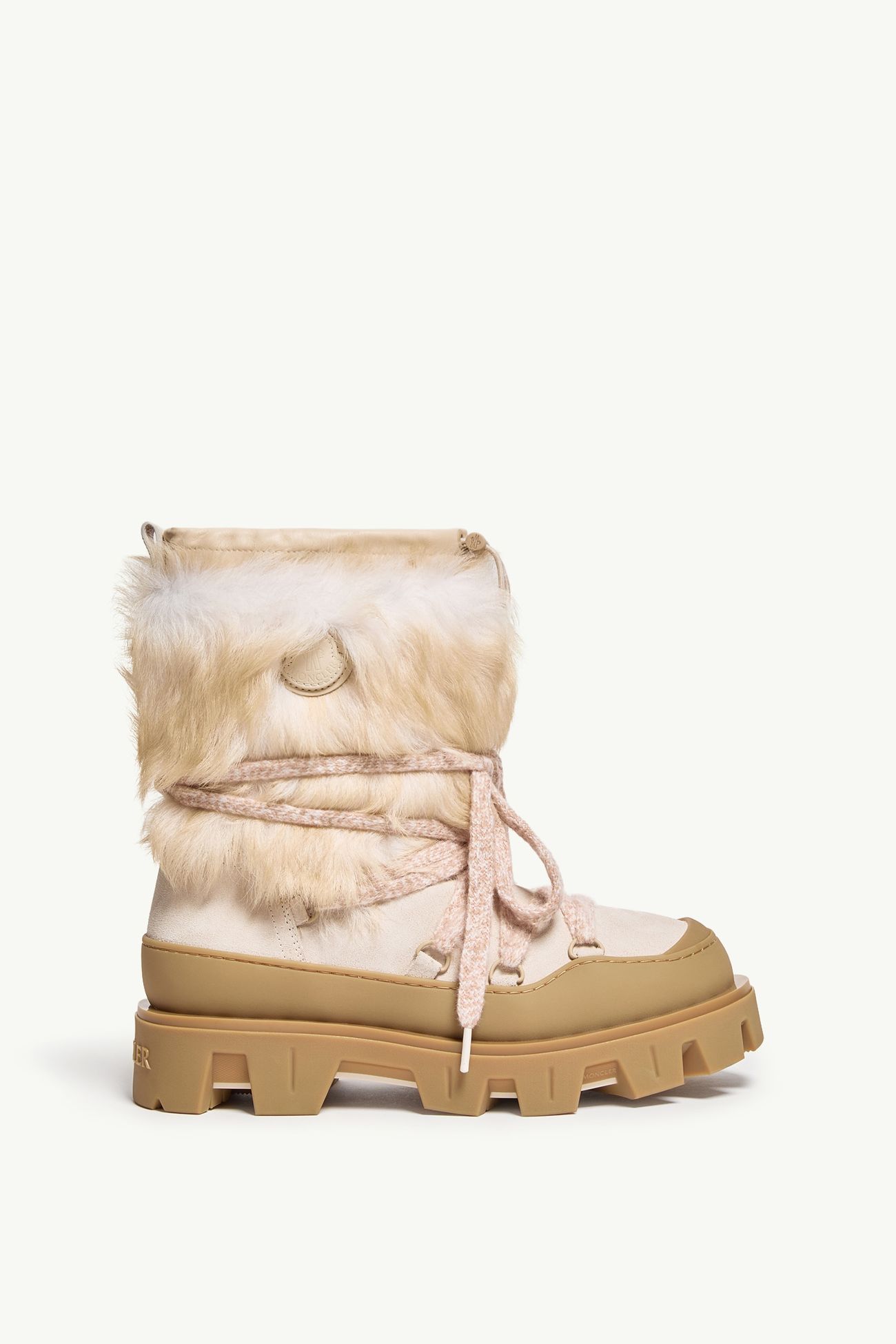 Peak Après女士羊毛皮靴子 女士 象牙白 Moncler 0