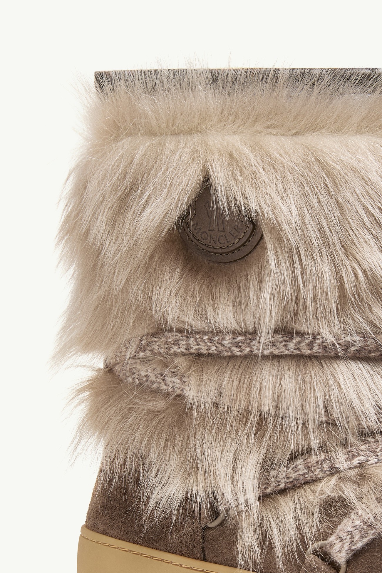 Botas Peak Après de ante y lana de oveja joven Mujer Verde Oliva Moncler 6