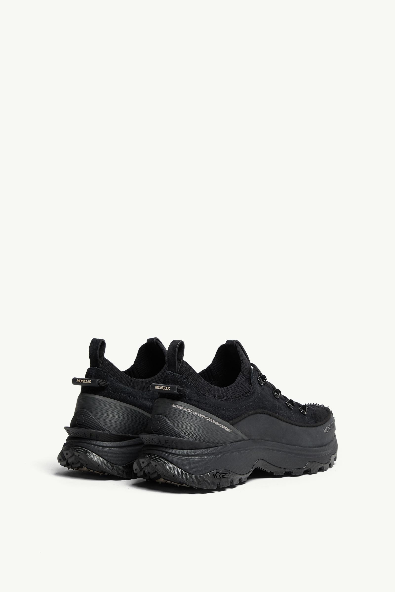 極美品/42 MONCLER Trailgrip Lite スニーカー ビブラム Black Trailgrip Lite3 Nubuck & Suede Sneakers - Sneakers for Women
