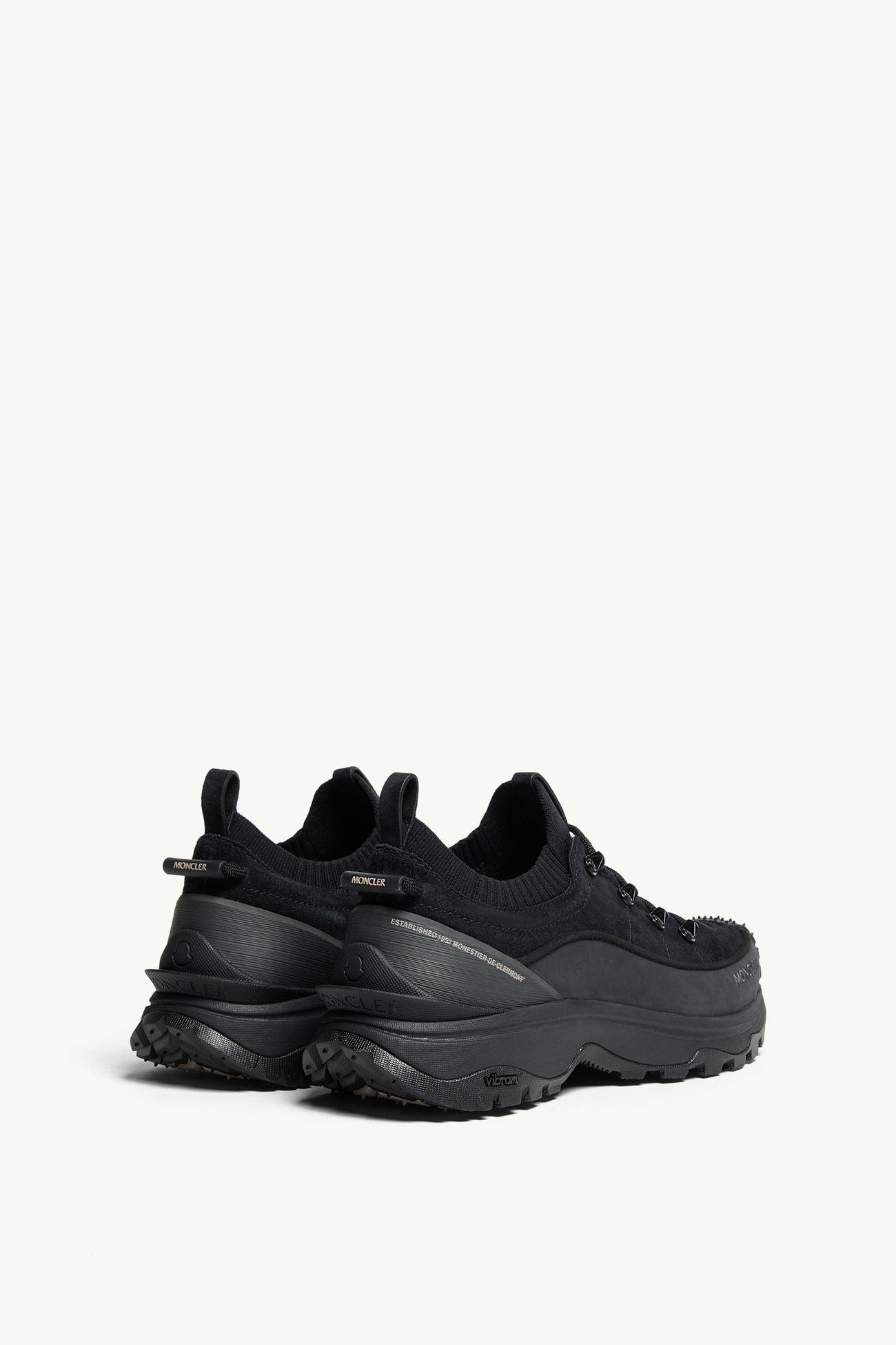 Sneakers Trailgrip Lite3 en nubuck et daim Femmes Noir Moncler 4