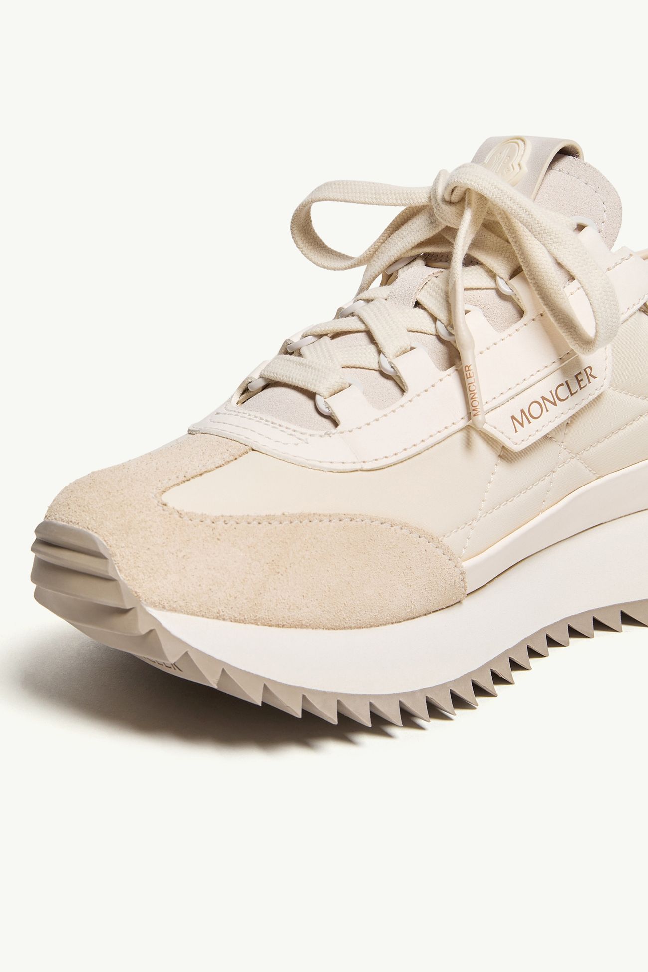 Sneakers Pacey2 en daim et nubuck Femmes Beige Clair Moncler 7
