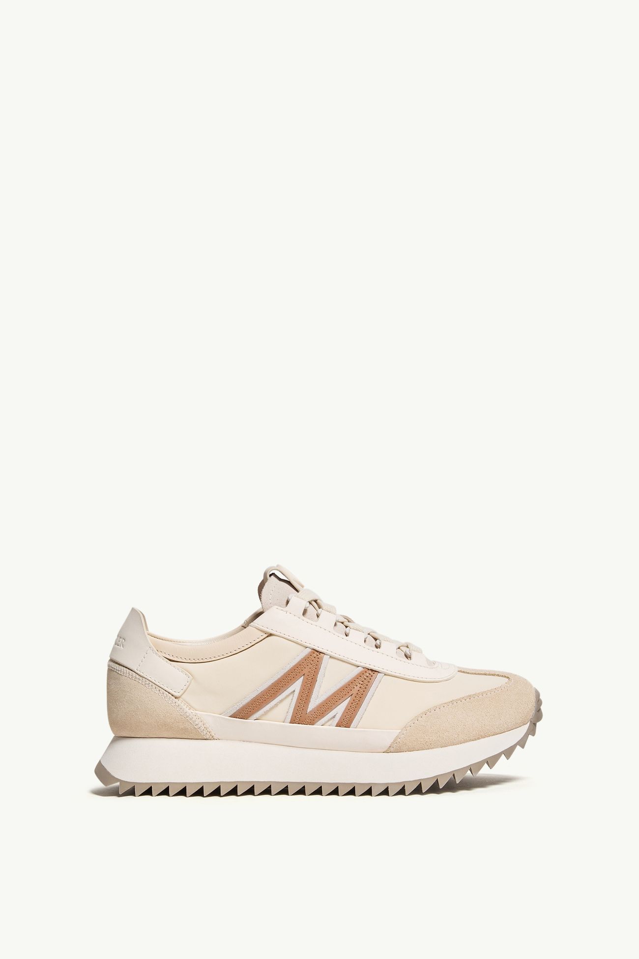 Sneaker Pacey2 in pelle scamosciata e nabuk Donna Beige Chiaro Moncler 0