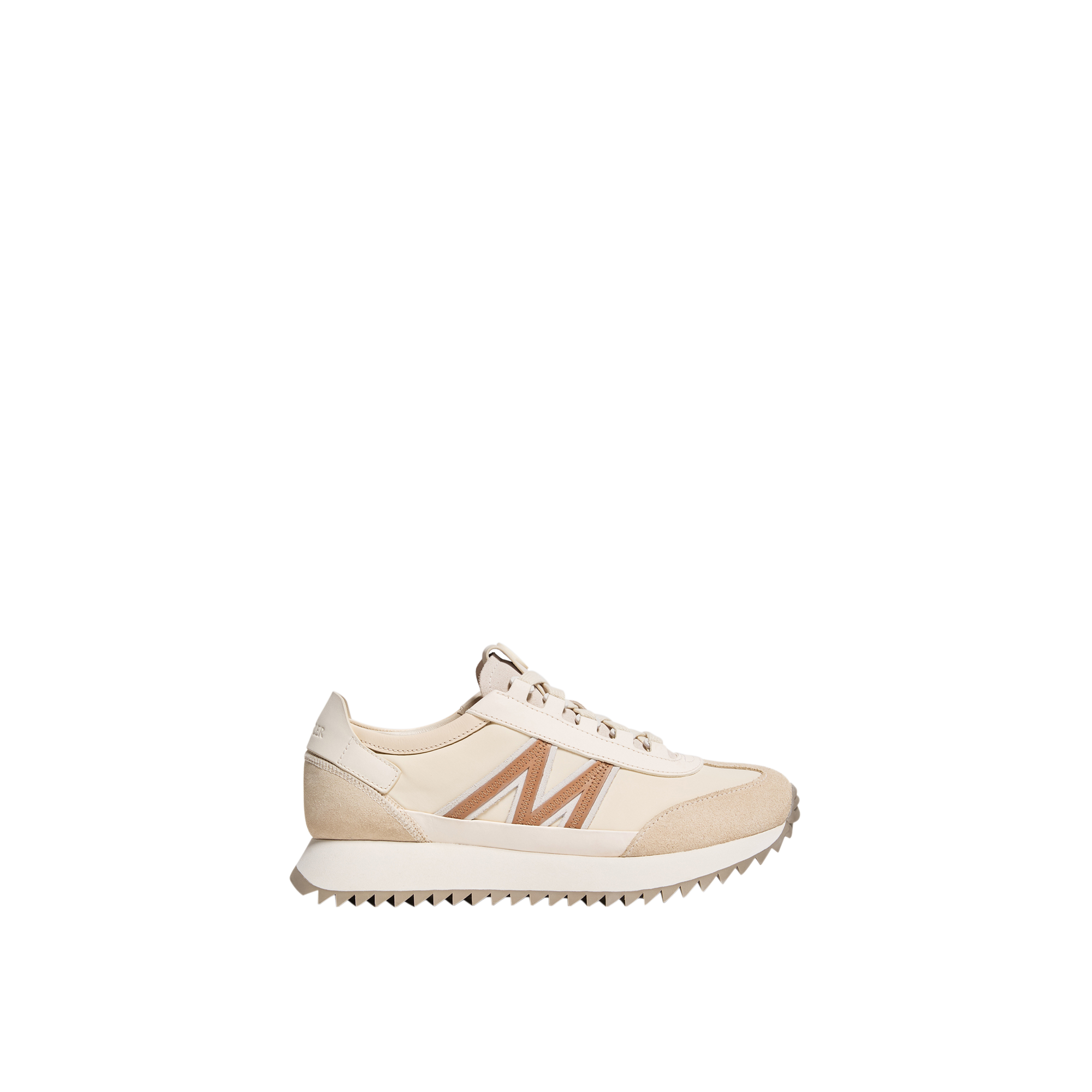 Moncler   Pacey2 Suede & Nubuck Trainers for Women in Beige, Size: 39