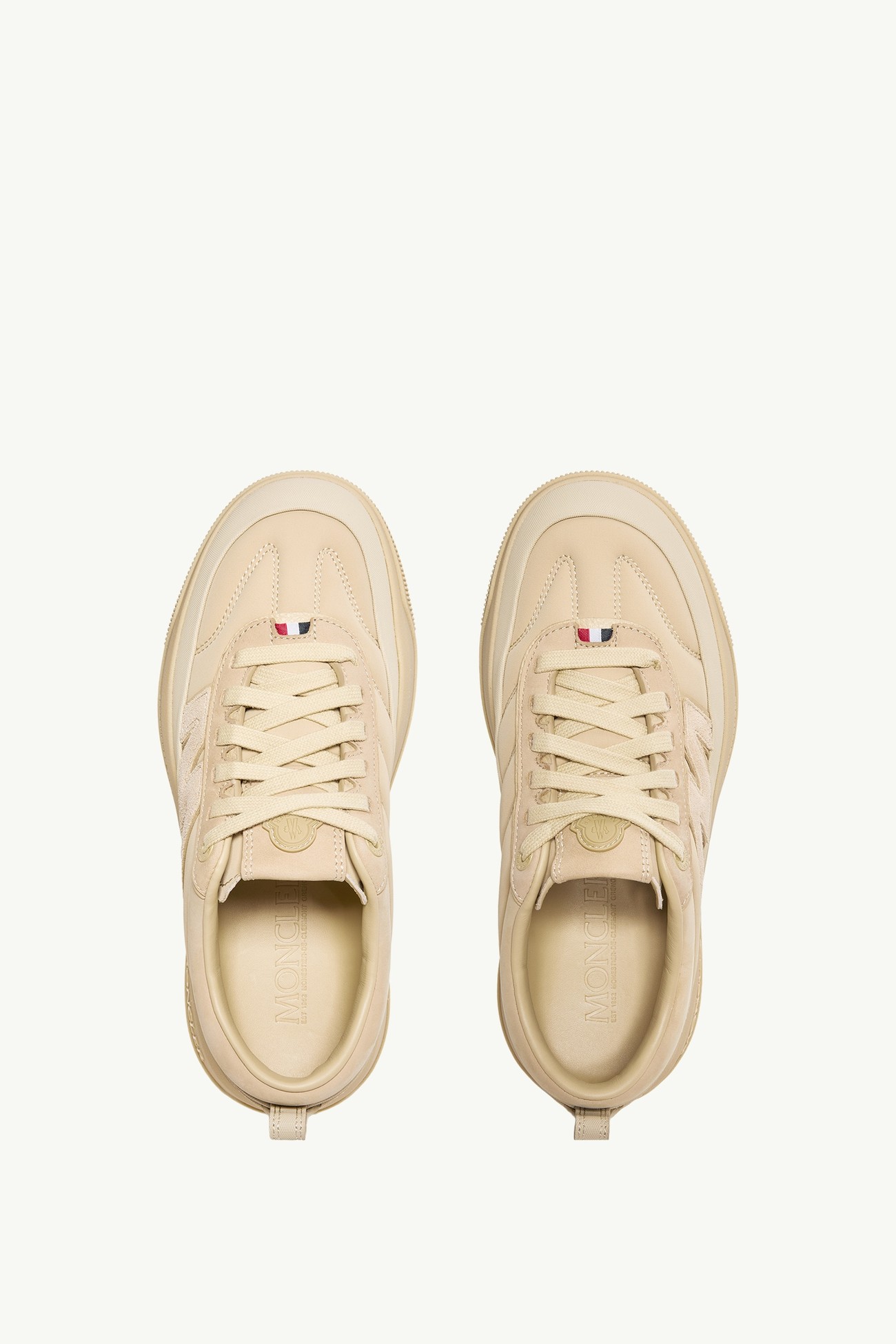 Moncler Altive Nubuck & Suede Trainers Women Sand Beige Moncler 5
