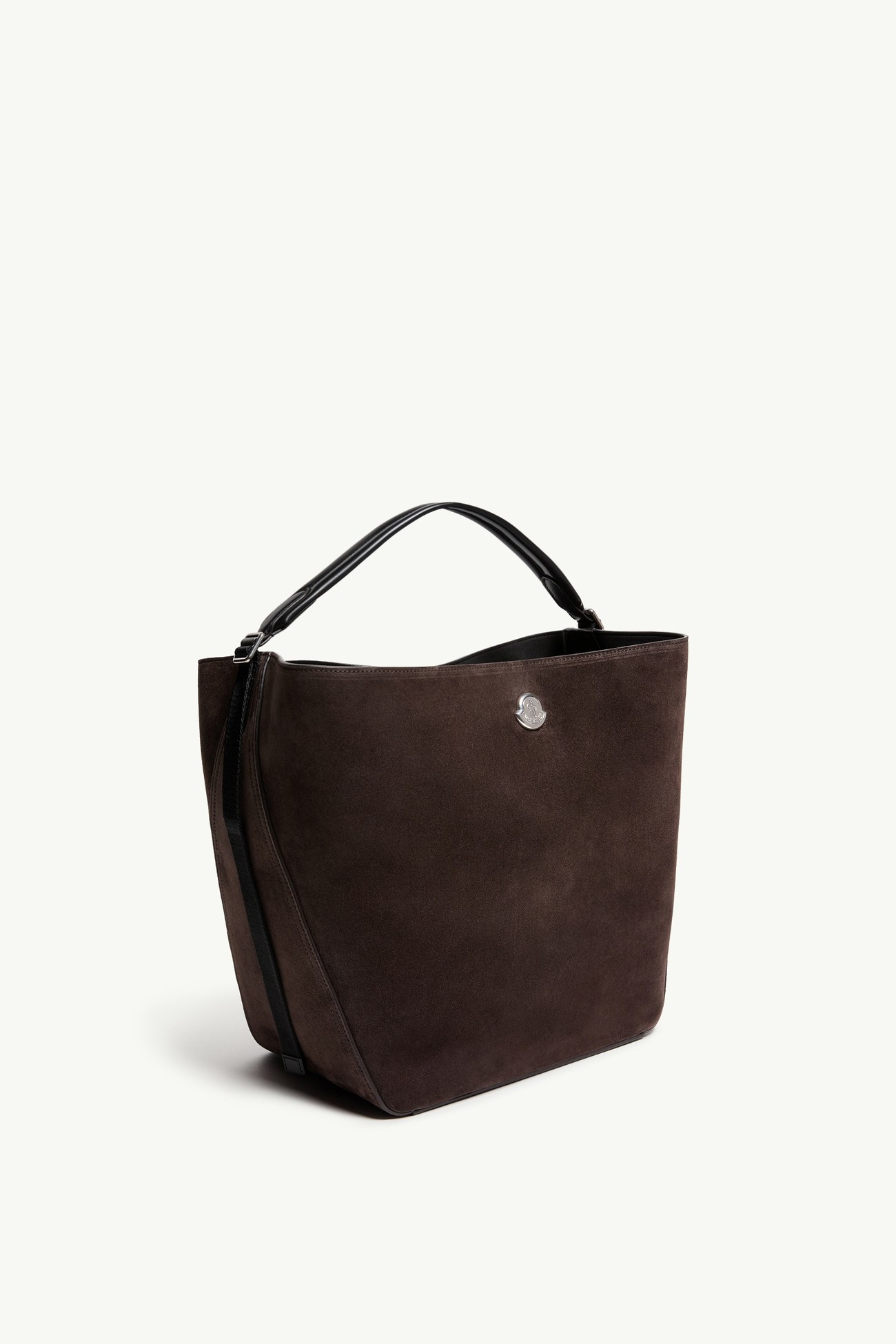 Borsa a spalla Carlo in pelle scamosciata Donna Marrone Scuro Moncler 2