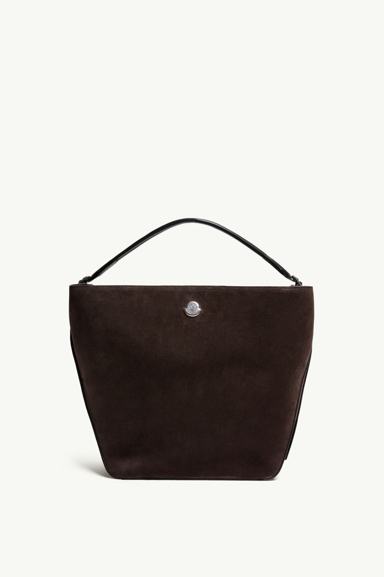 Borsa a spalla Carlo in pelle scamosciata Donna Marrone Scuro Moncler 0