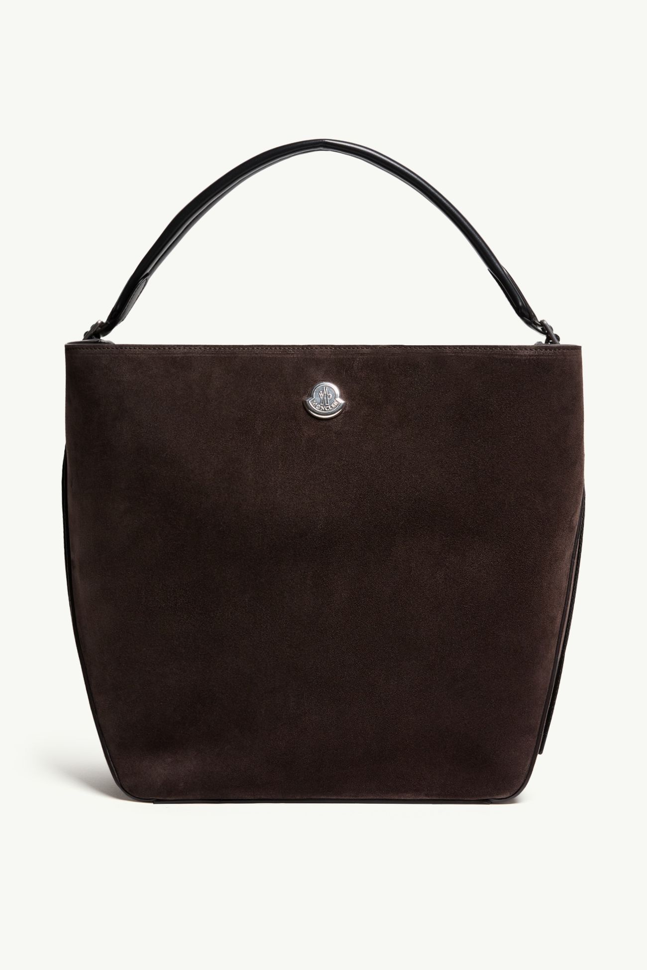 Carlo Schultertasche aus Veloursleder Damen Dunkelbraun Moncler 0