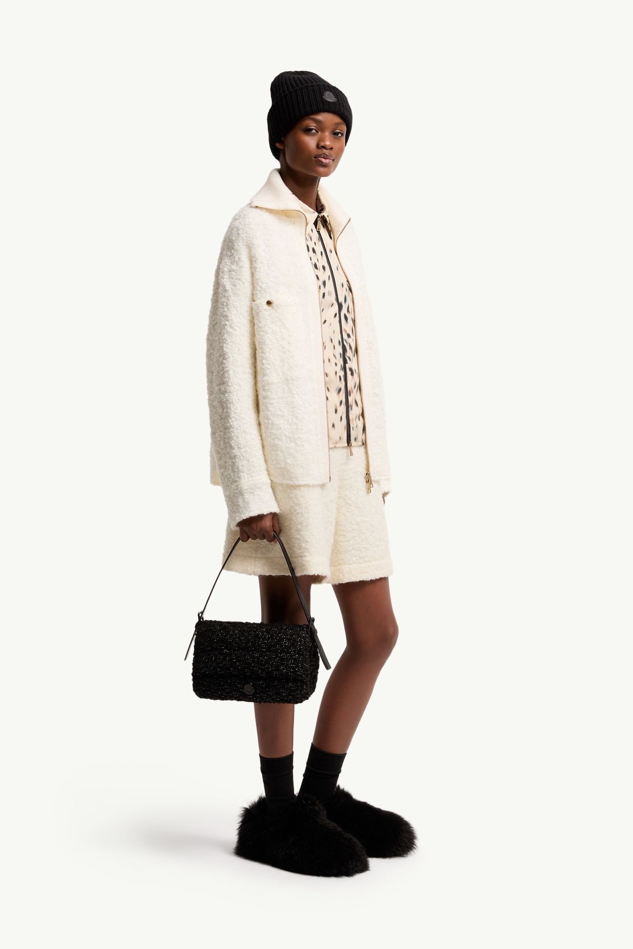 Sac porté épaule Caradoc Femmes Noir Moncler 1