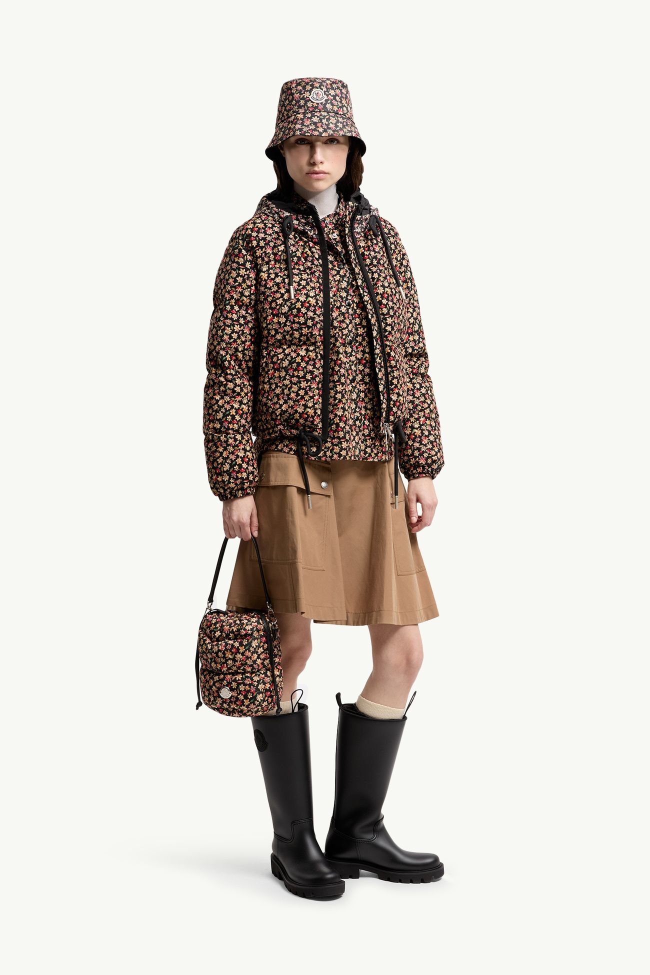 Sac seau Caradoc floral Femmes Noir Moncler 1