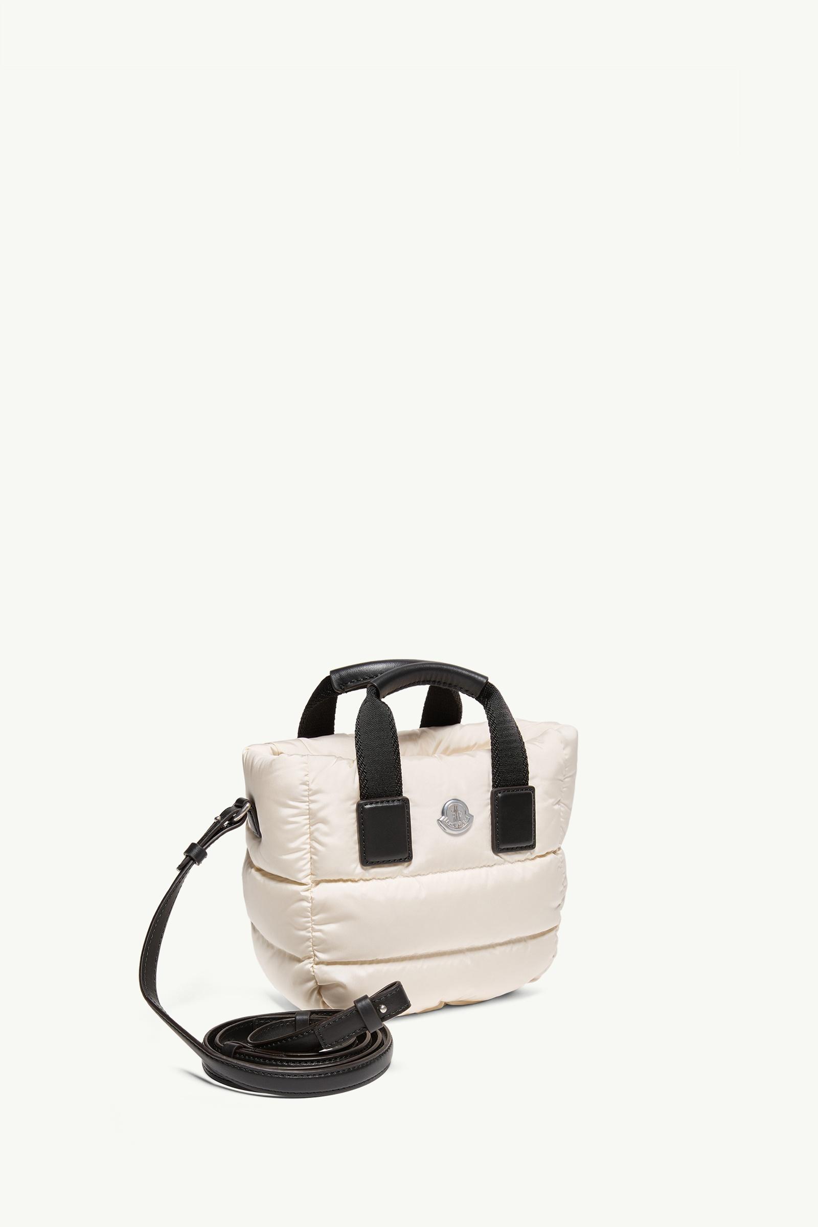 モンクレールMoncler Caradoc マイクロ オフホワイトショルダー♪ White Ivory Caradoc Micro Tote Bag - Bags & Small Accessories for