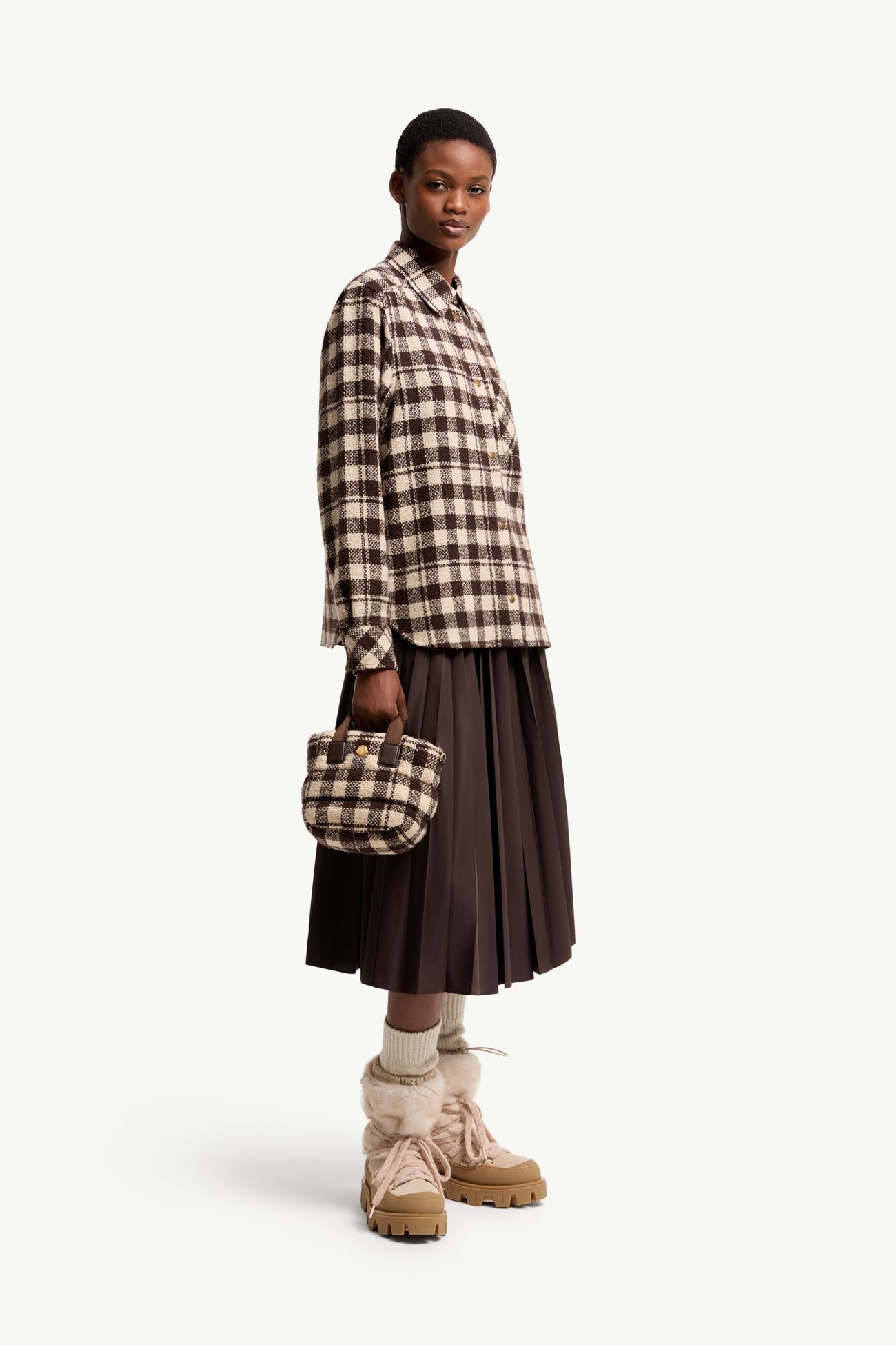 Caradoc袖珍手提袋 女士 Brown & White Moncler 1