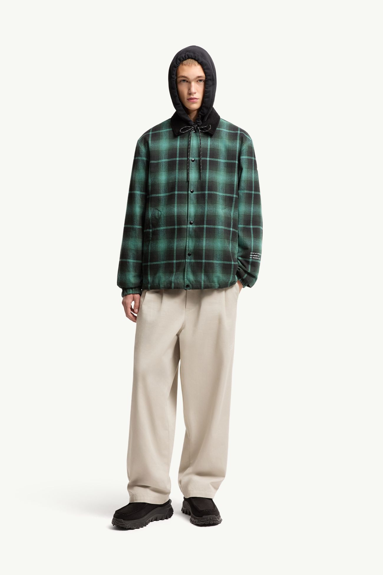 Surchemise réversible Ryūha Moncler x Fragment Hommes Noir & Vert Moncler 0