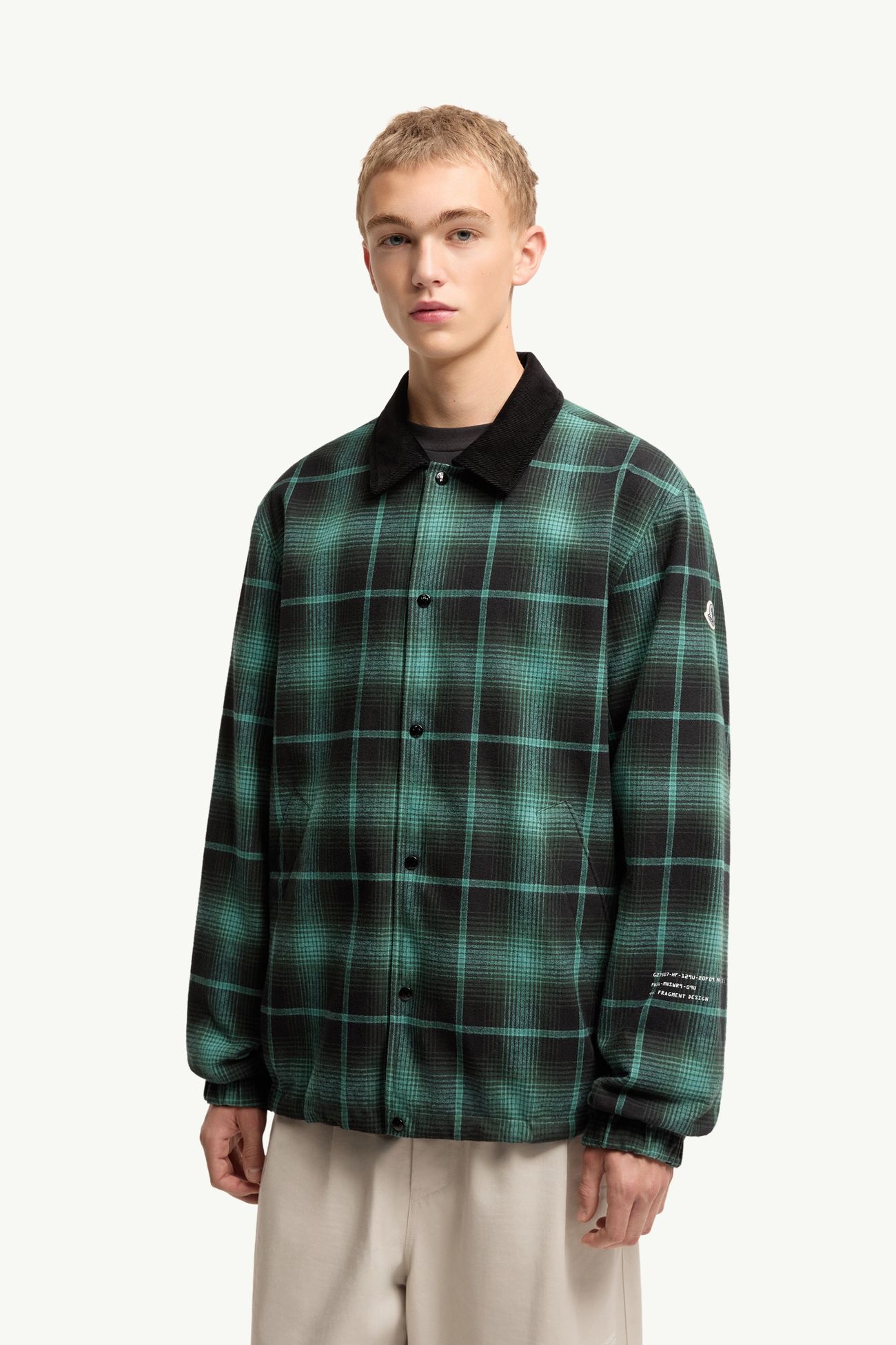 Moncler x Fragment Ryūha Reversible Shirt Jacket Men Black & Green Moncler 3