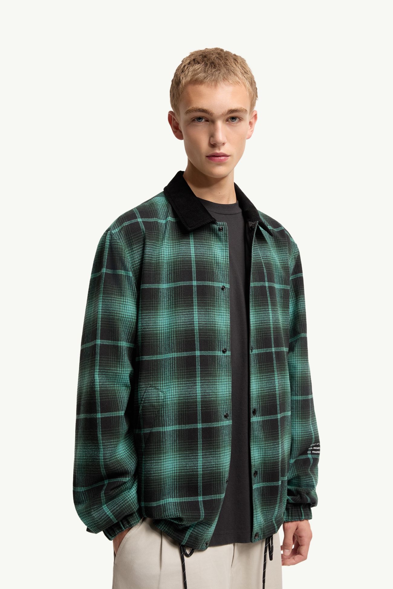 Moncler x Fragment Ryūha Reversible Shirt Jacket Men Black & Green Moncler 6