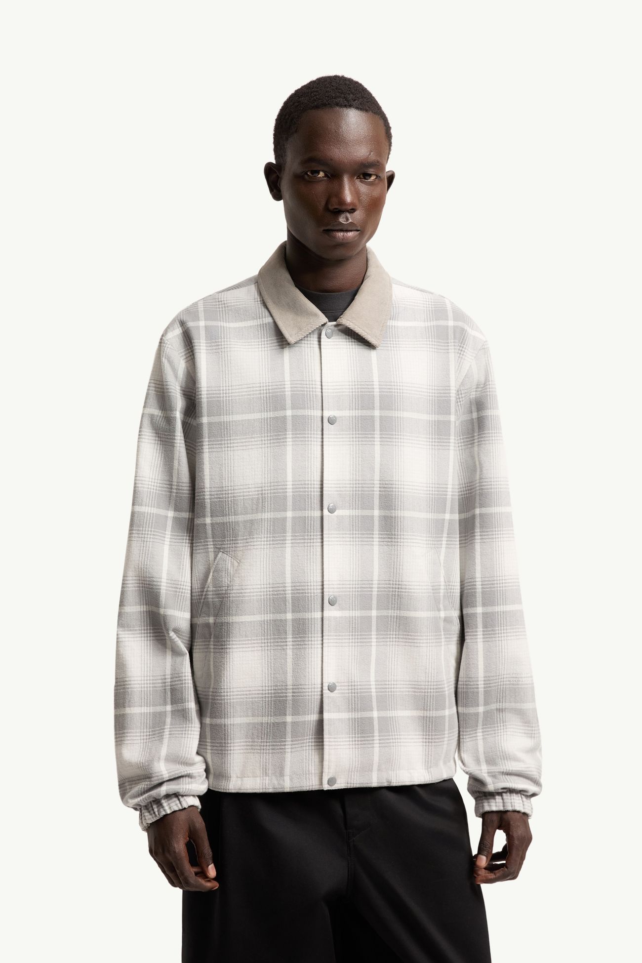 Moncler x Fragment Ryūha雙面恤衫式外套 男士 白色和灰色 Moncler 3