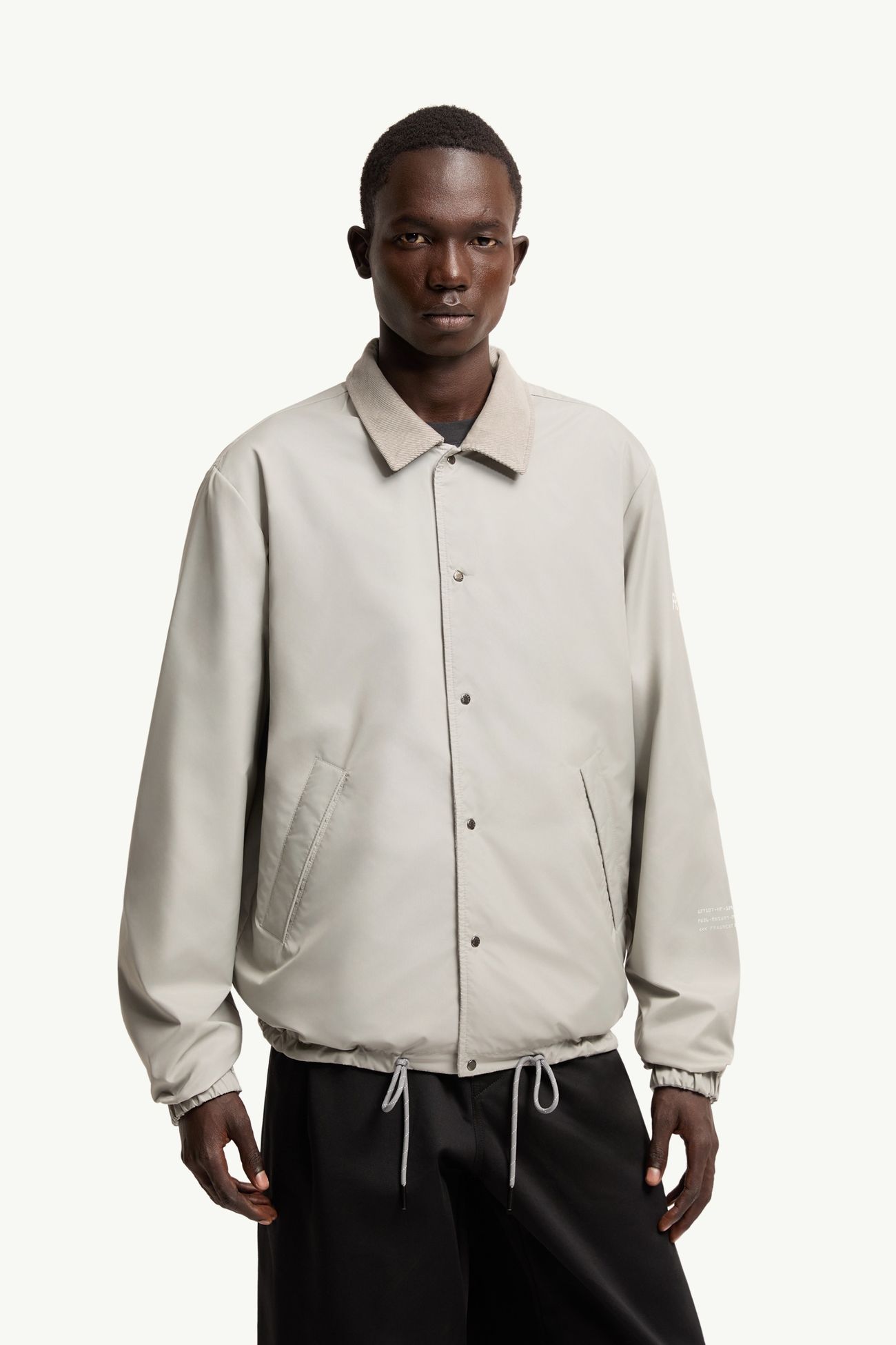 Moncler x Fragment Ryūha シャツジャケット メンズ ホワイト & グレー Moncler 5