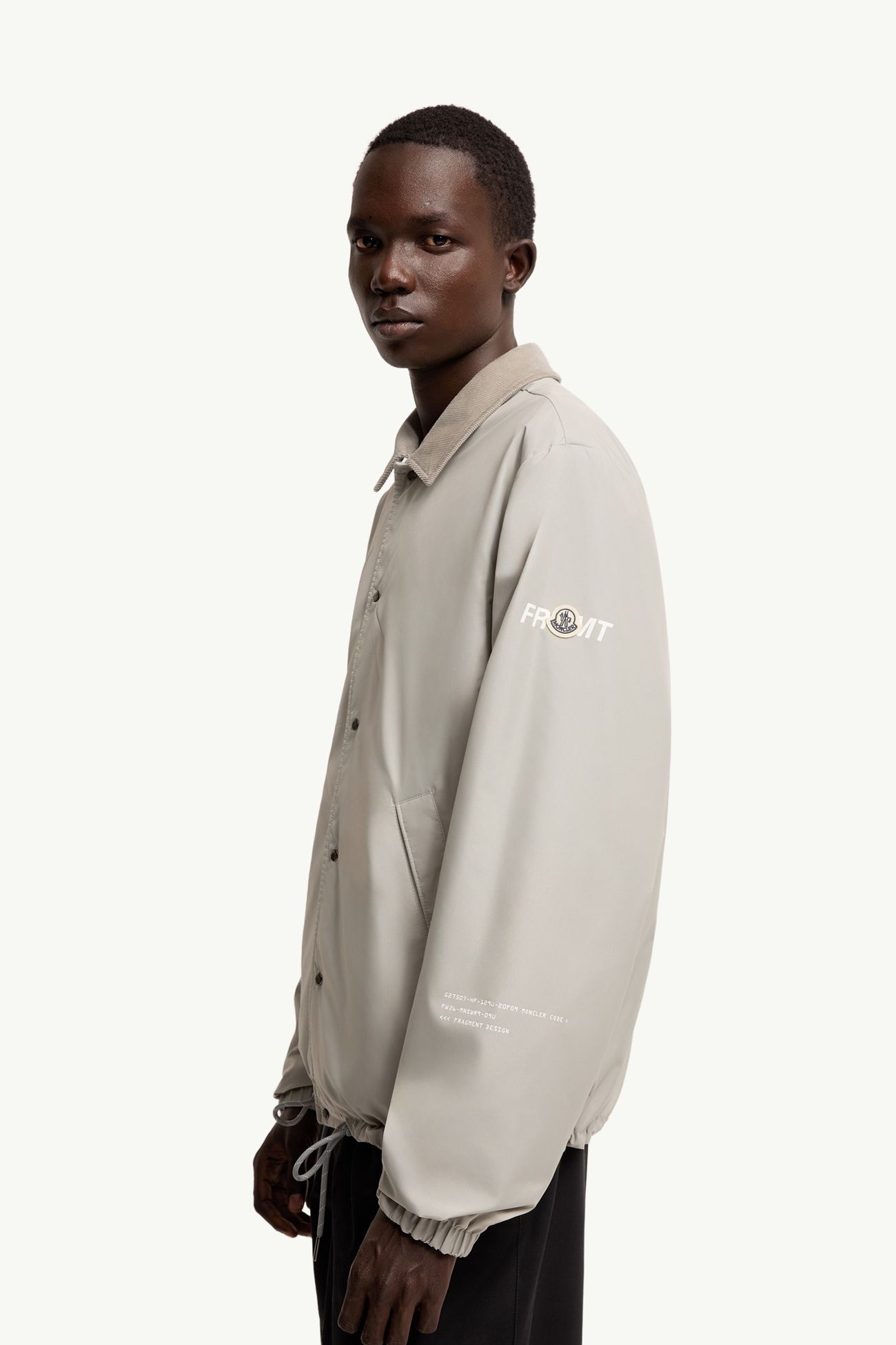 Moncler x Fragment Ryūha雙面恤衫式外套 男士 白色和灰色 Moncler 7