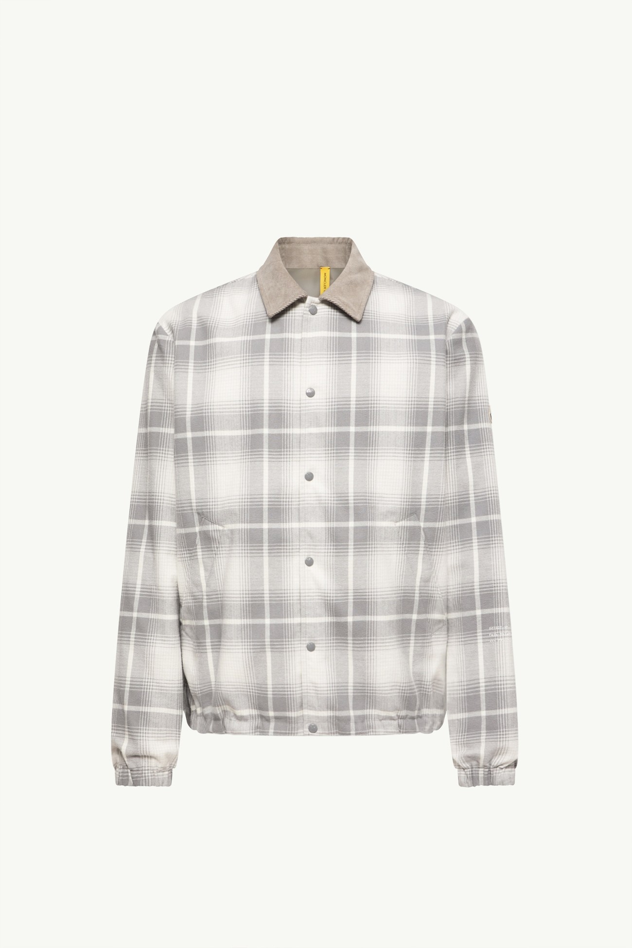 Giacca camicia reversibile Moncler x Fragment Ryūha Uomo Bianco & Grigio Moncler 2