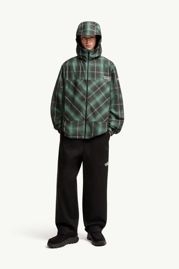 Moncler x Fragment Jitsuyō ウインドブレーカー メンズ ブラック& グリーン Moncler 0