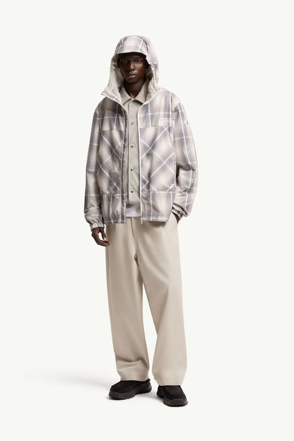 Moncler x Fragment JitsuyĆ Hooded Windbreaker Men White & Gray Moncler 0