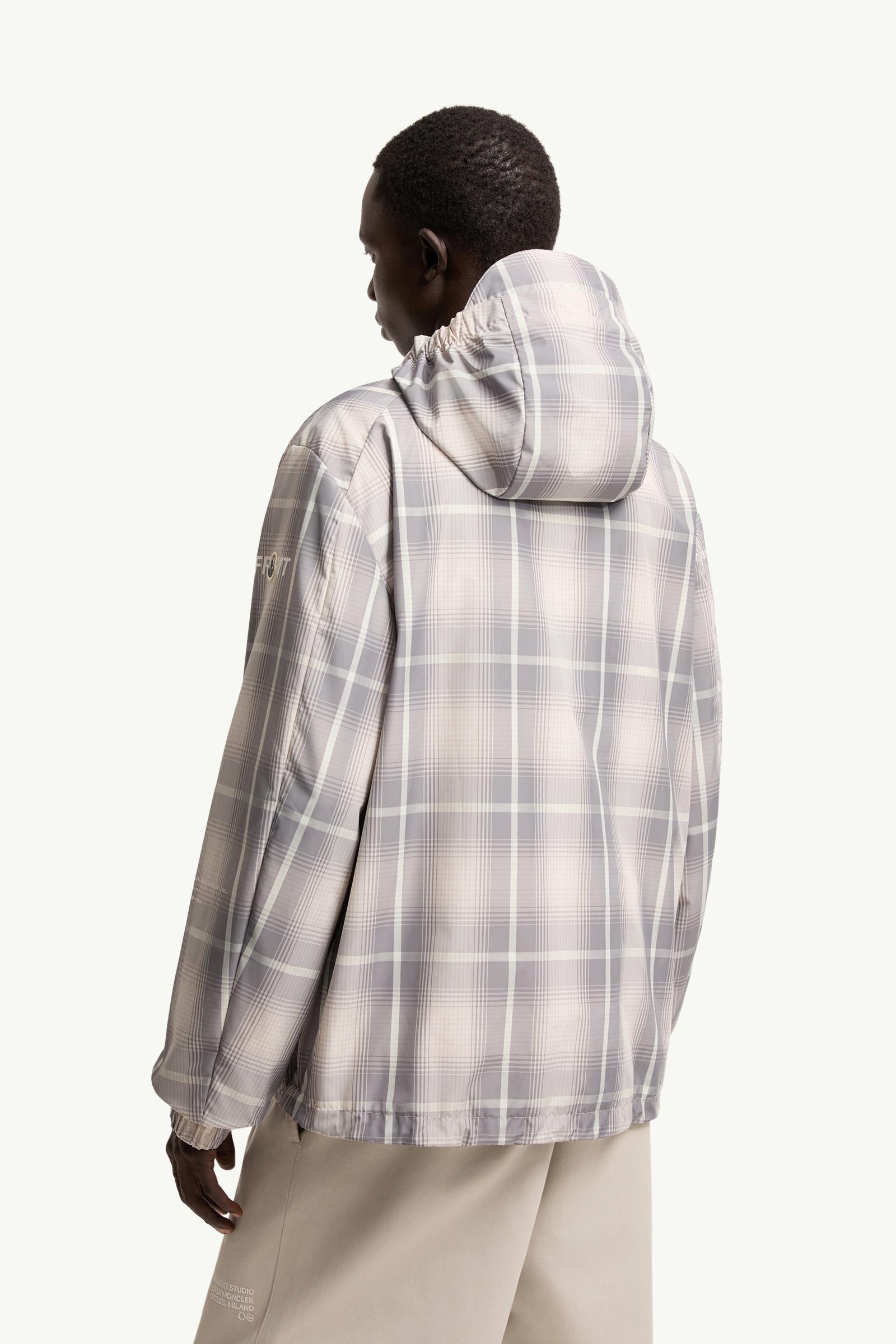 White & Grey Moncler x Fragment Jitsuyō Hooded Windbreaker
