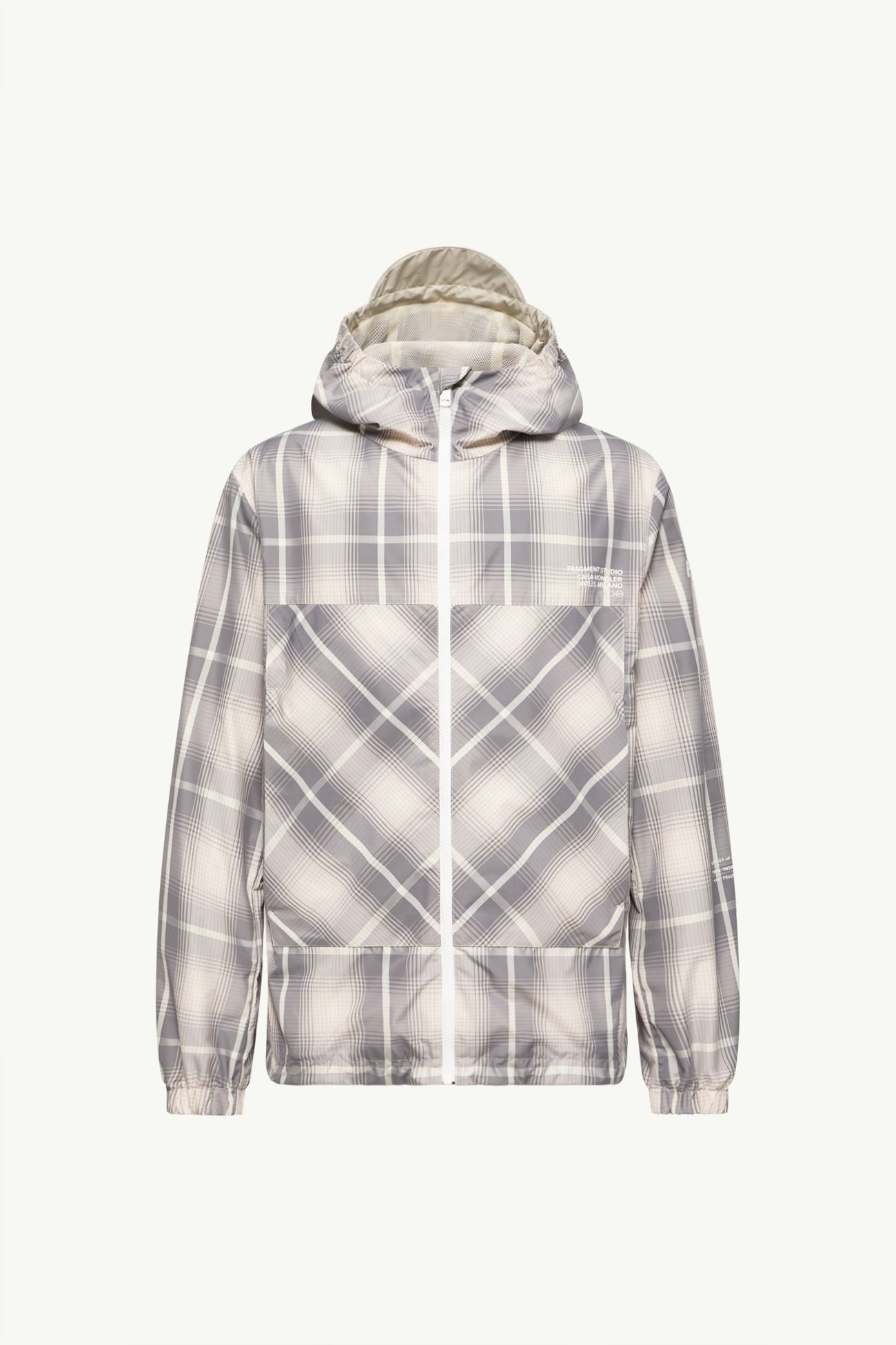 Moncler x Fragment Jitsuyō ウインドブレーカー メンズ ホワイト & グレー Moncler 2