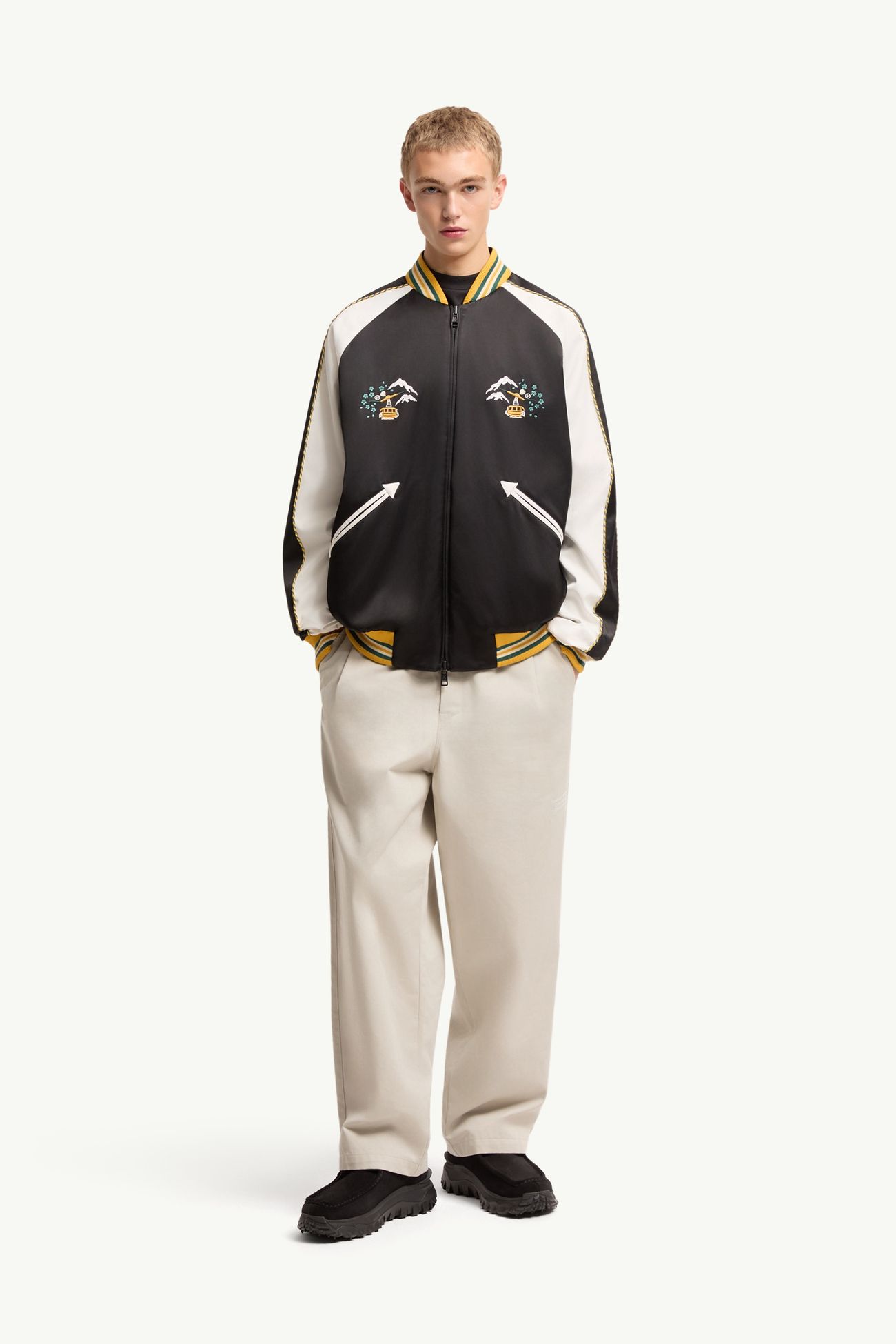 Moncler x Fragment Yūgō ジャケット メンズ ブラック  &  ホワイト Moncler 0