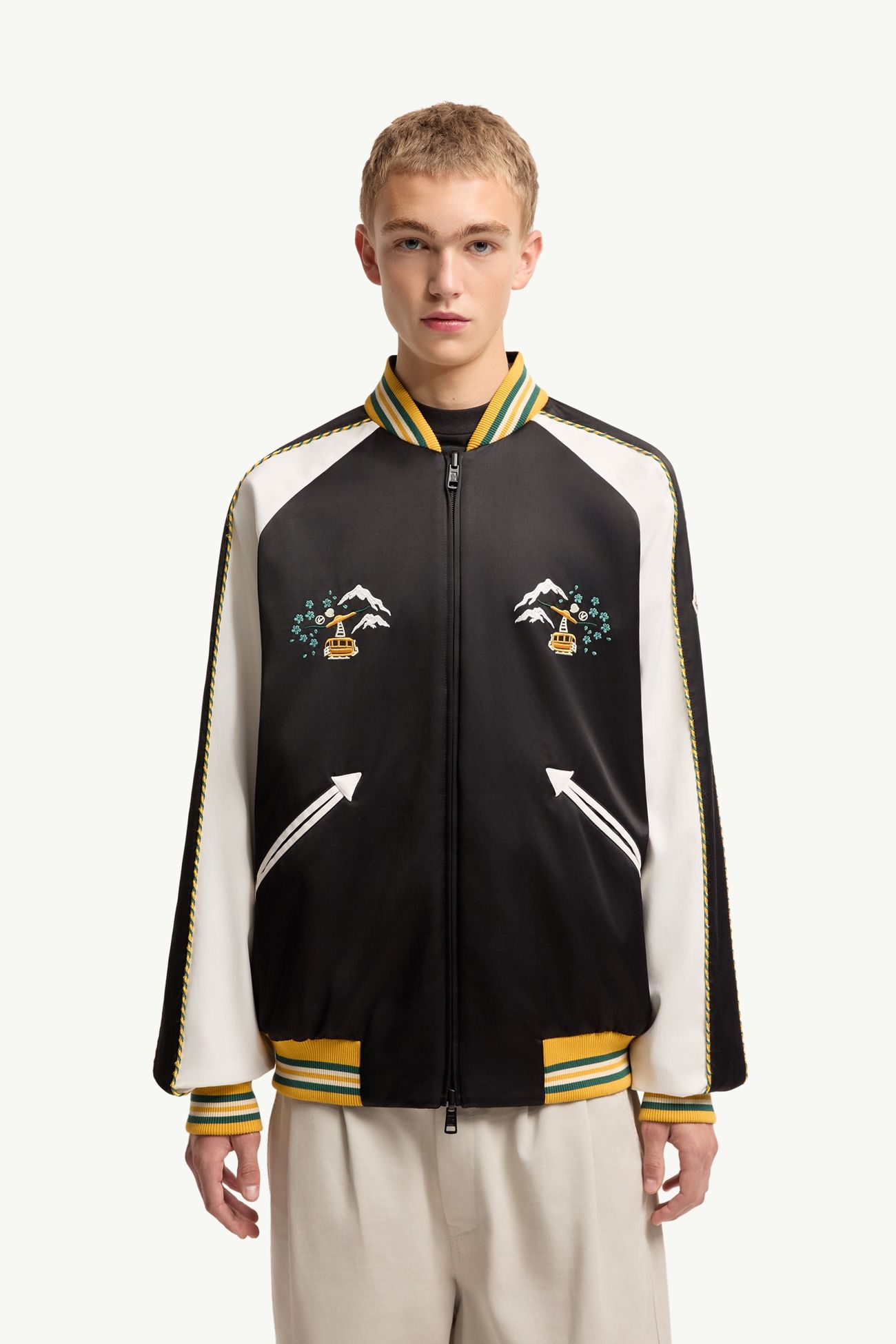 Moncler x Fragment Yūgō ジャケット メンズ ブラック  &  ホワイト Moncler 3
